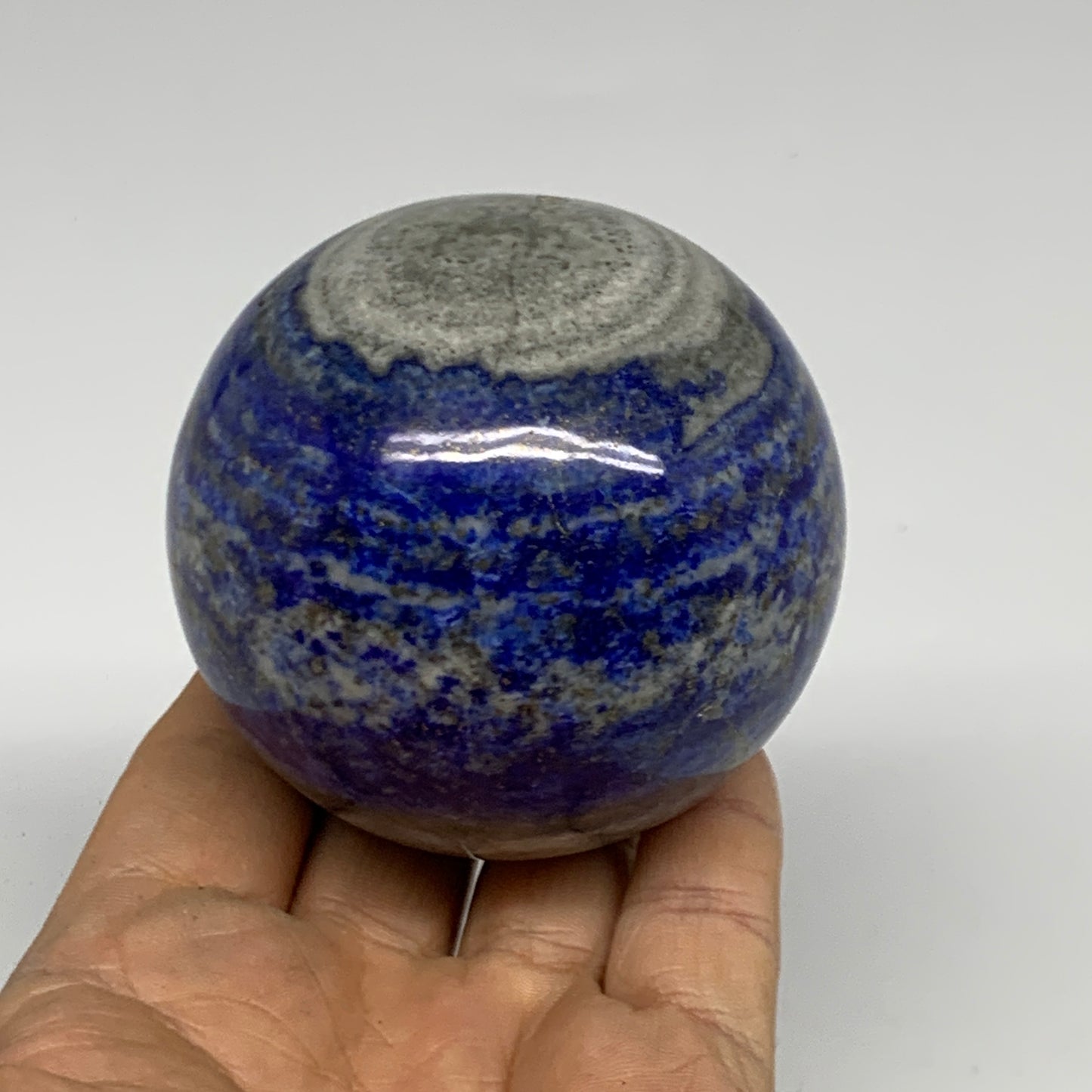 1.11 lbs, 2.7" (68mm), Lapis Lazuli Sphere Ball Gemstone @Afghanistan, B33173