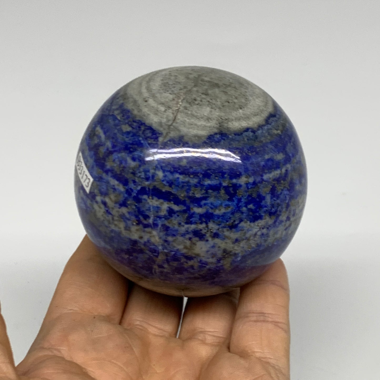 1.11 lbs, 2.7" (68mm), Lapis Lazuli Sphere Ball Gemstone @Afghanistan, B33173