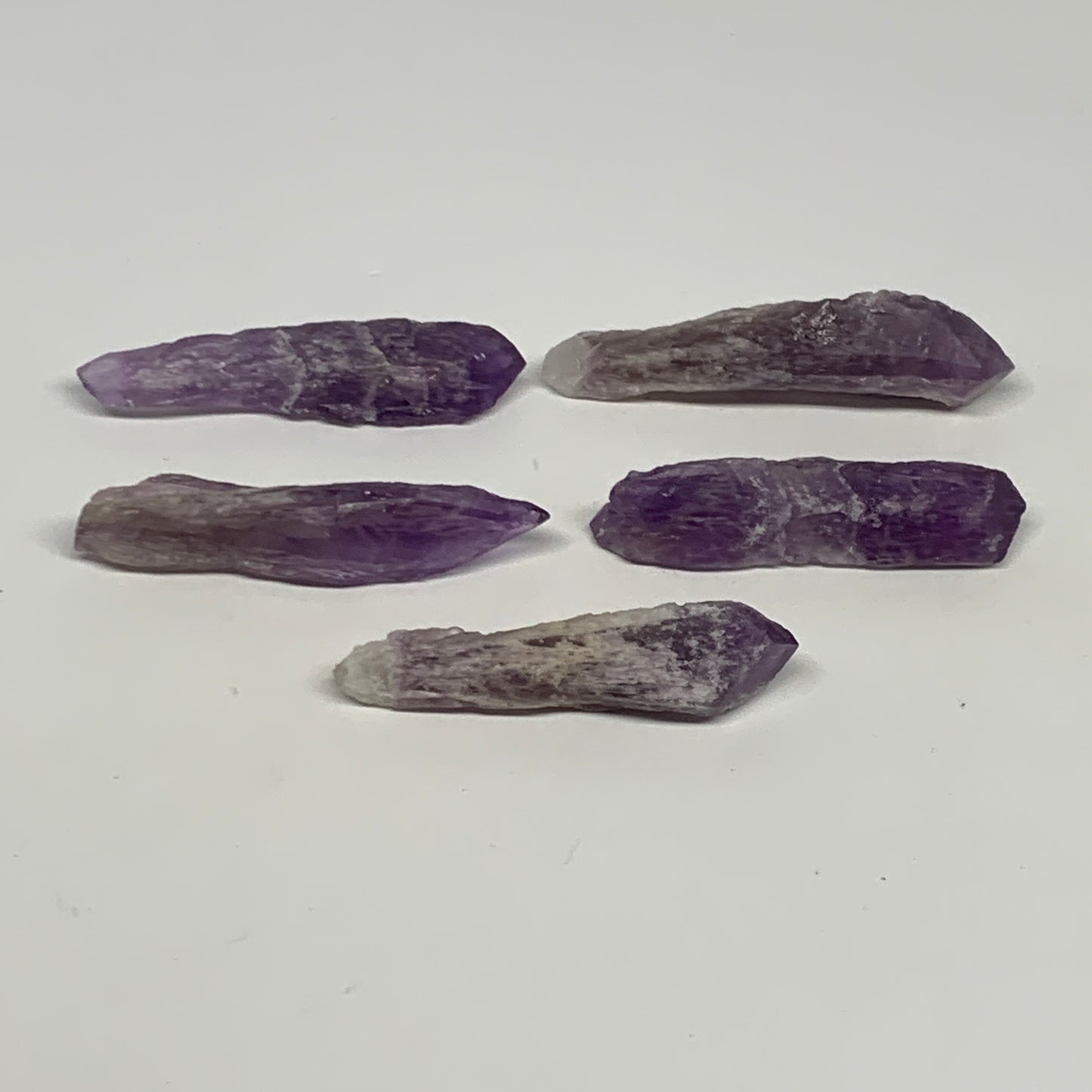 100.5g, 2.8" - 3.1", 5pcs, Amethyst Point Polished Rough lower part @Brazil, B28