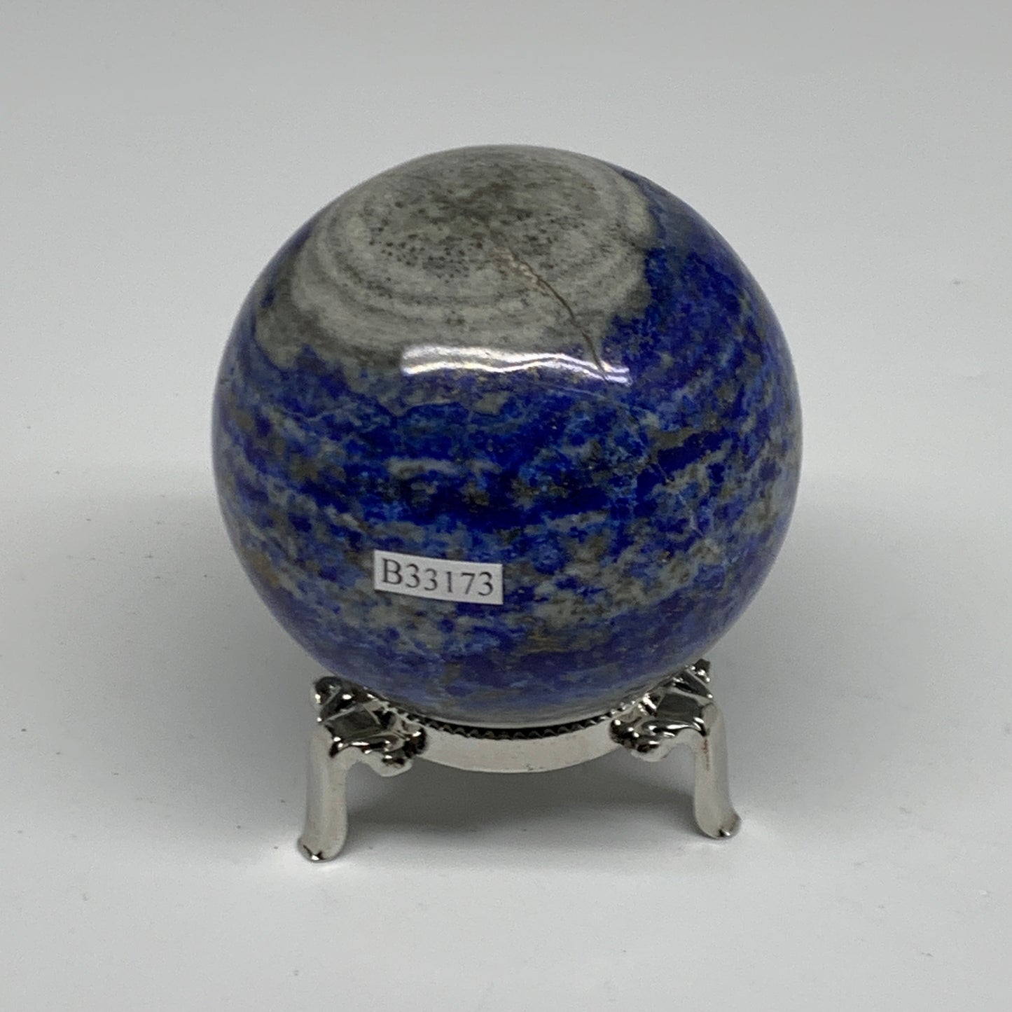 1.11 lbs, 2.7" (68mm), Lapis Lazuli Sphere Ball Gemstone @Afghanistan, B33173