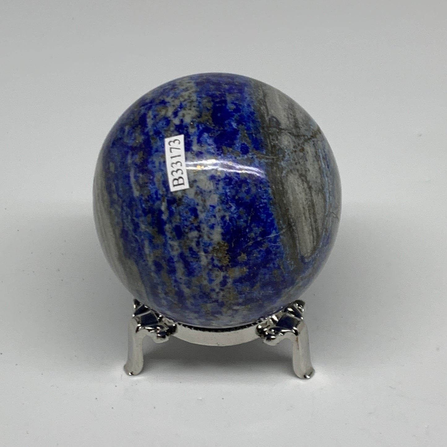 1.11 lbs, 2.7" (68mm), Lapis Lazuli Sphere Ball Gemstone @Afghanistan, B33173