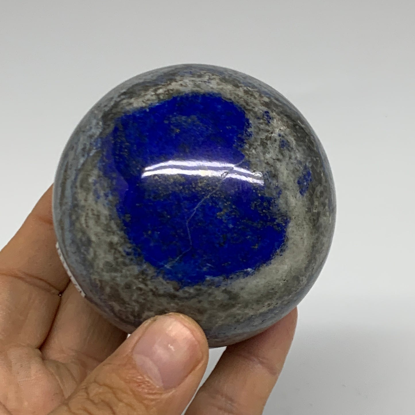 1.11 lbs, 2.7" (68mm), Lapis Lazuli Sphere Ball Gemstone @Afghanistan, B33174