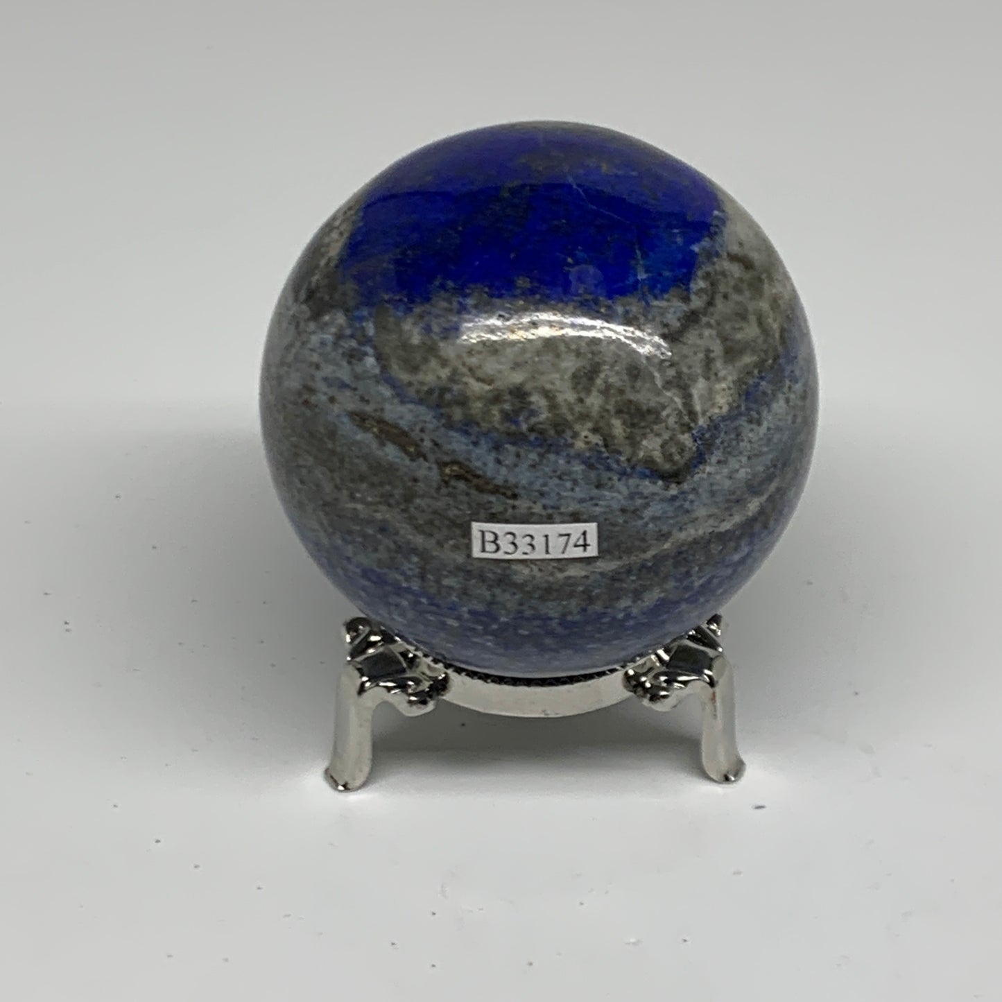 1.11 lbs, 2.7" (68mm), Lapis Lazuli Sphere Ball Gemstone @Afghanistan, B33174
