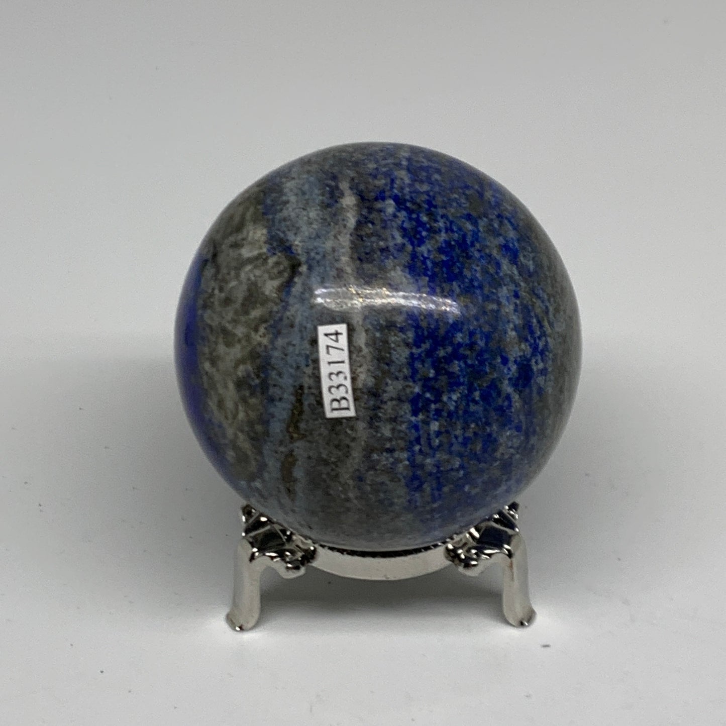 1.11 lbs, 2.7" (68mm), Lapis Lazuli Sphere Ball Gemstone @Afghanistan, B33174
