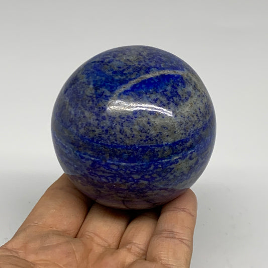 1.03 lbs, 2.6" (65mm), Lapis Lazuli Sphere Ball Gemstone @Afghanistan, B33175