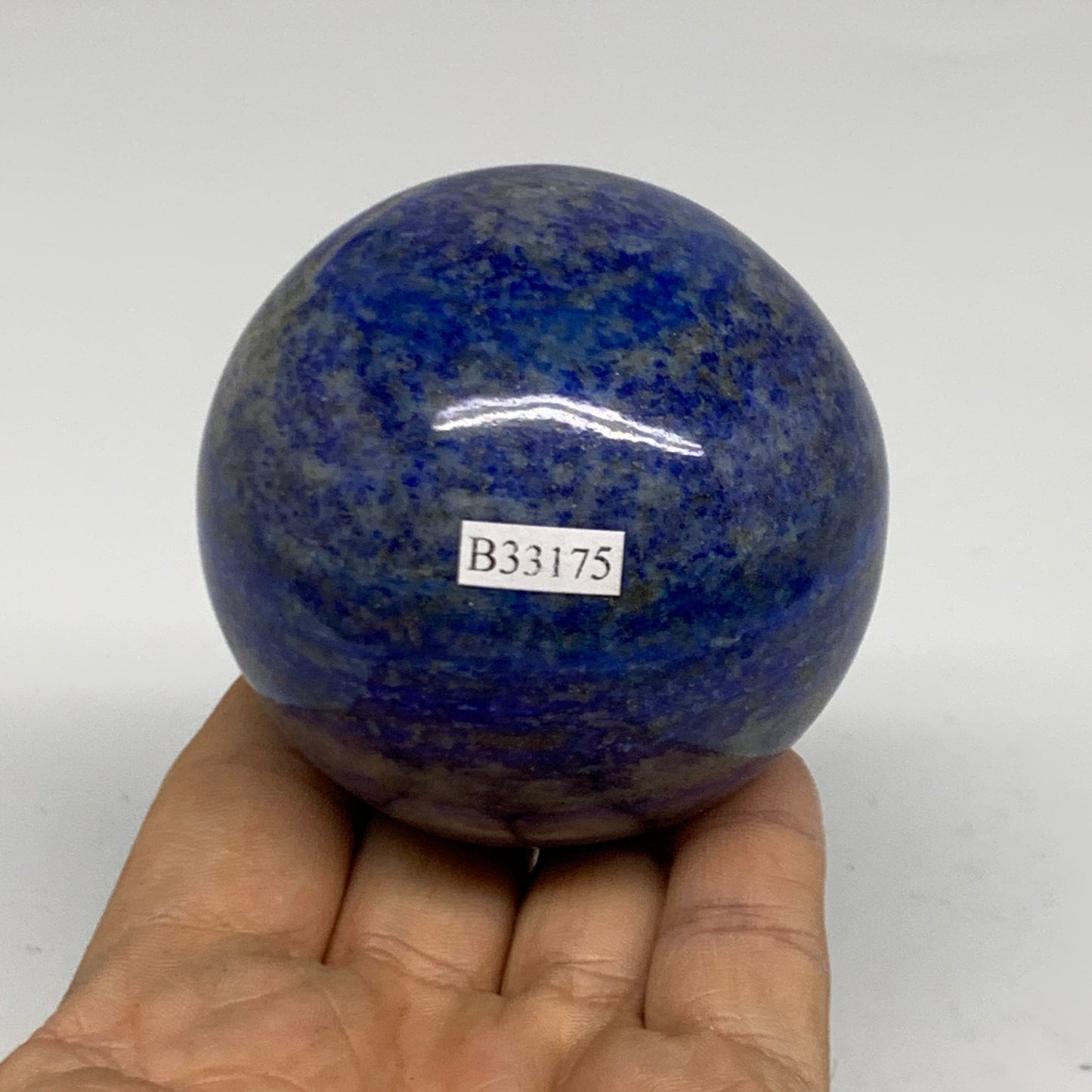 1.03 lbs, 2.6" (65mm), Lapis Lazuli Sphere Ball Gemstone @Afghanistan, B33175