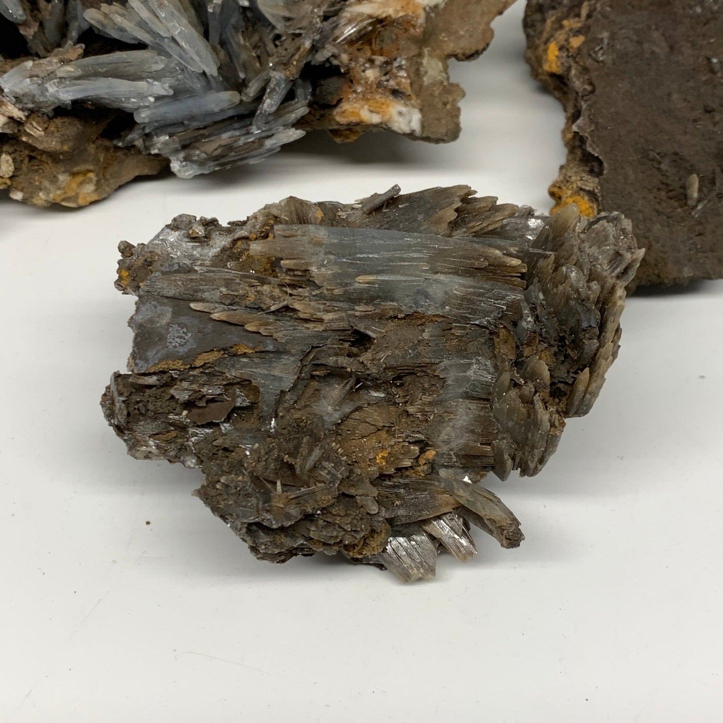 1660g, 4"-5.8", 3pcs Lot, Large Blue Barite Mineral Specimen @Morocco, B1209