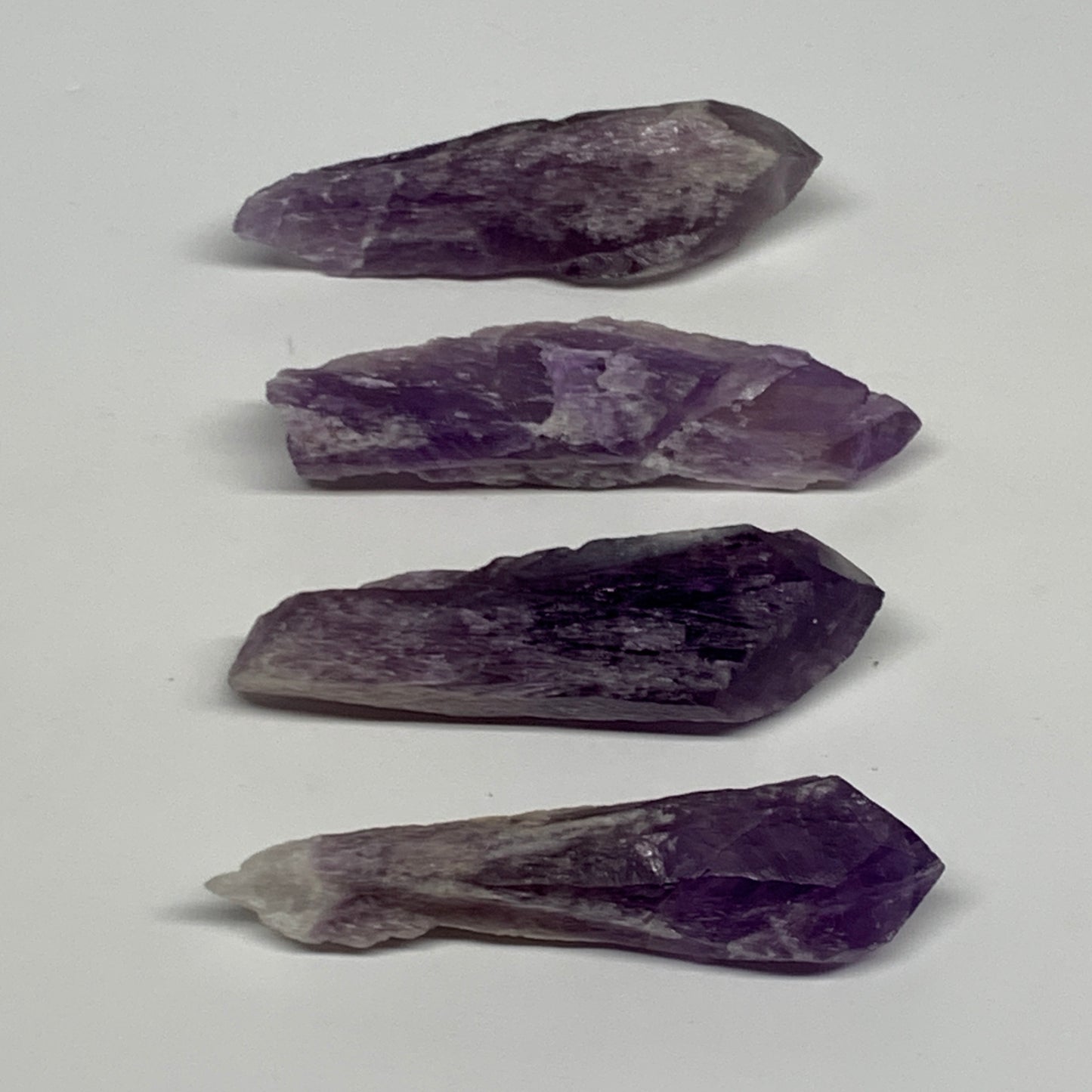 110.5g, 2.8 - 2.9", 4pcs, Amethyst Point Polished Rough lower part @Brazil, B288