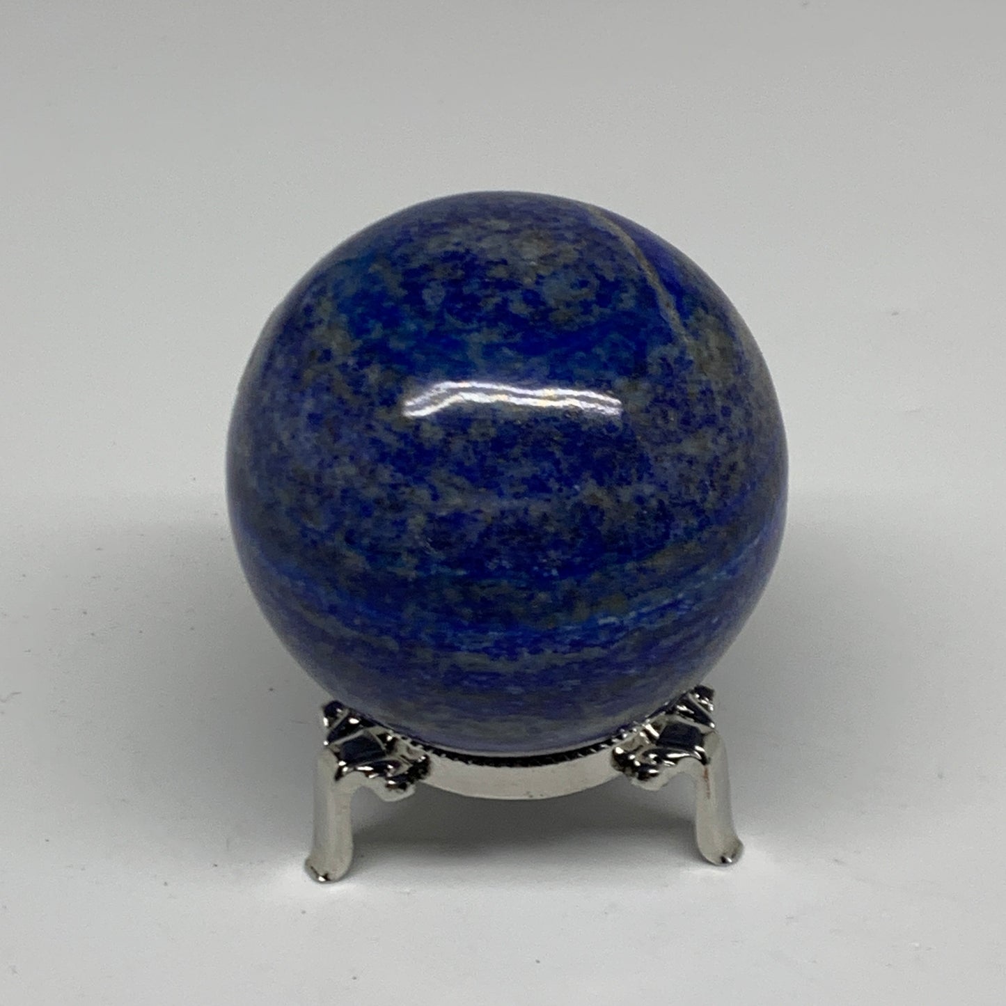 1.03 lbs, 2.6" (65mm), Lapis Lazuli Sphere Ball Gemstone @Afghanistan, B33175