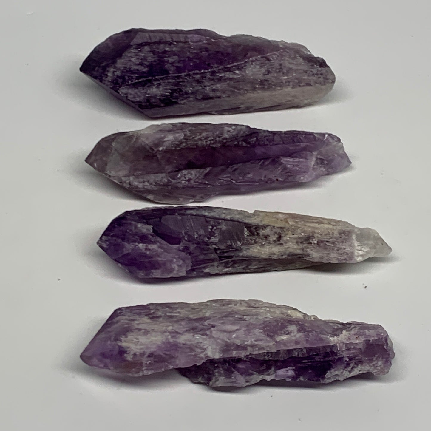 110.5g, 2.8 - 2.9", 4pcs, Amethyst Point Polished Rough lower part @Brazil, B288