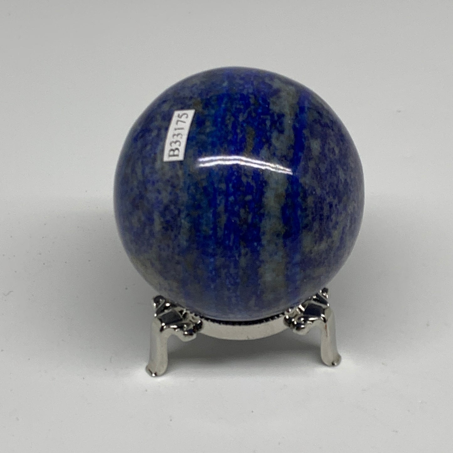 1.03 lbs, 2.6" (65mm), Lapis Lazuli Sphere Ball Gemstone @Afghanistan, B33175
