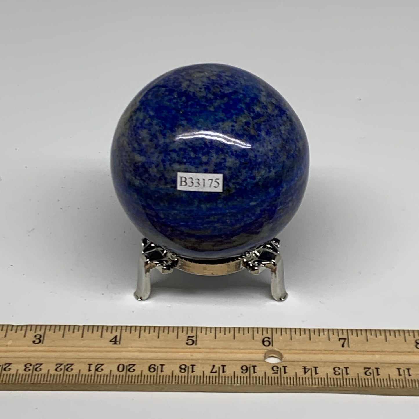 1.03 lbs, 2.6" (65mm), Lapis Lazuli Sphere Ball Gemstone @Afghanistan, B33175