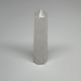 118g, 4.1"x1"x1"Natural Quartz Crystal Tower Point Obelisk @India, B31087