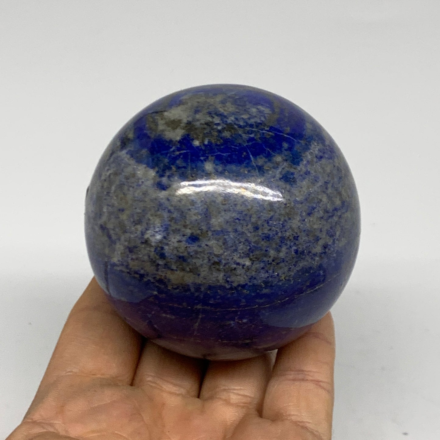 1.13 lbs, 2.7" (68mm), Lapis Lazuli Sphere Ball Gemstone @Afghanistan, B33176