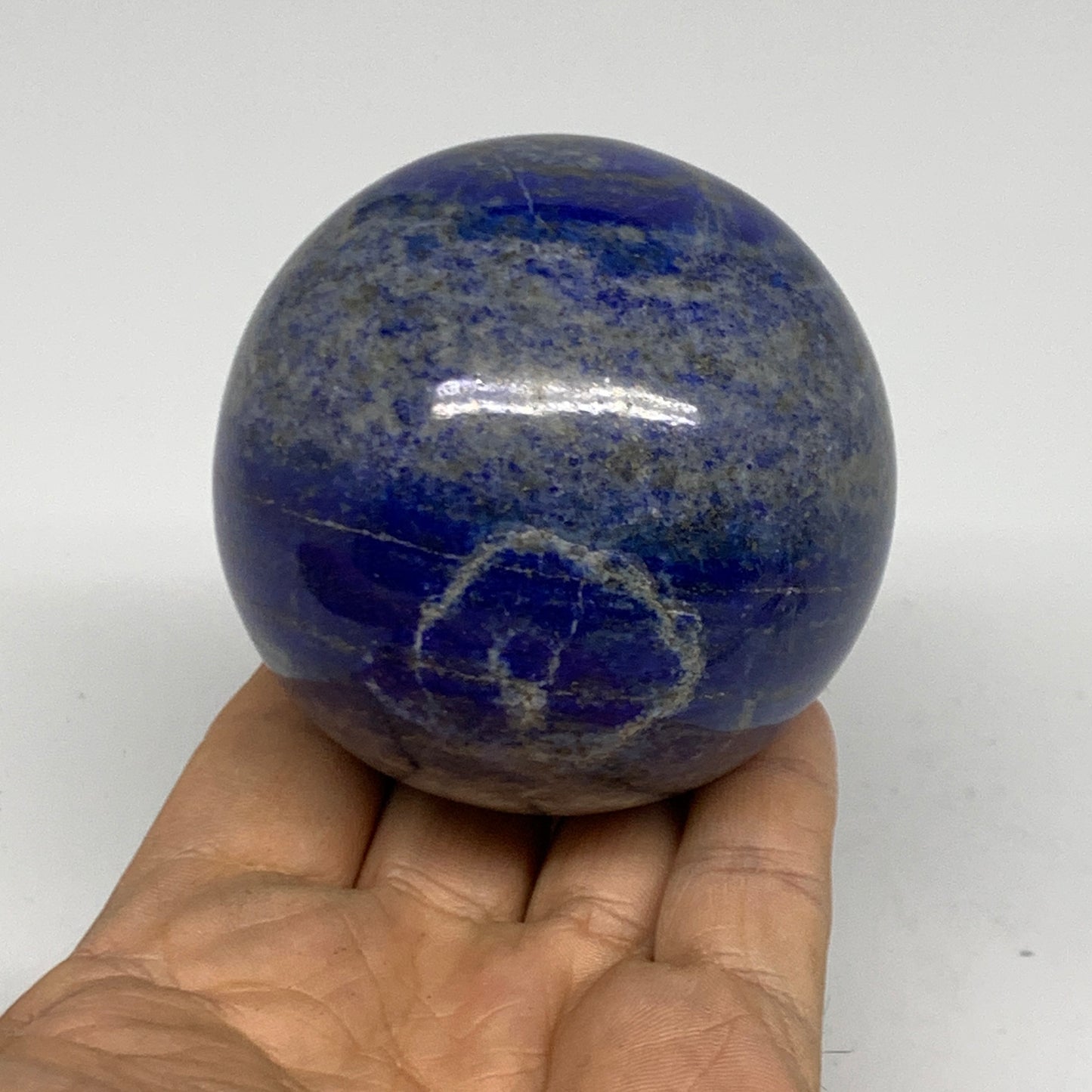 1.13 lbs, 2.7" (68mm), Lapis Lazuli Sphere Ball Gemstone @Afghanistan, B33176
