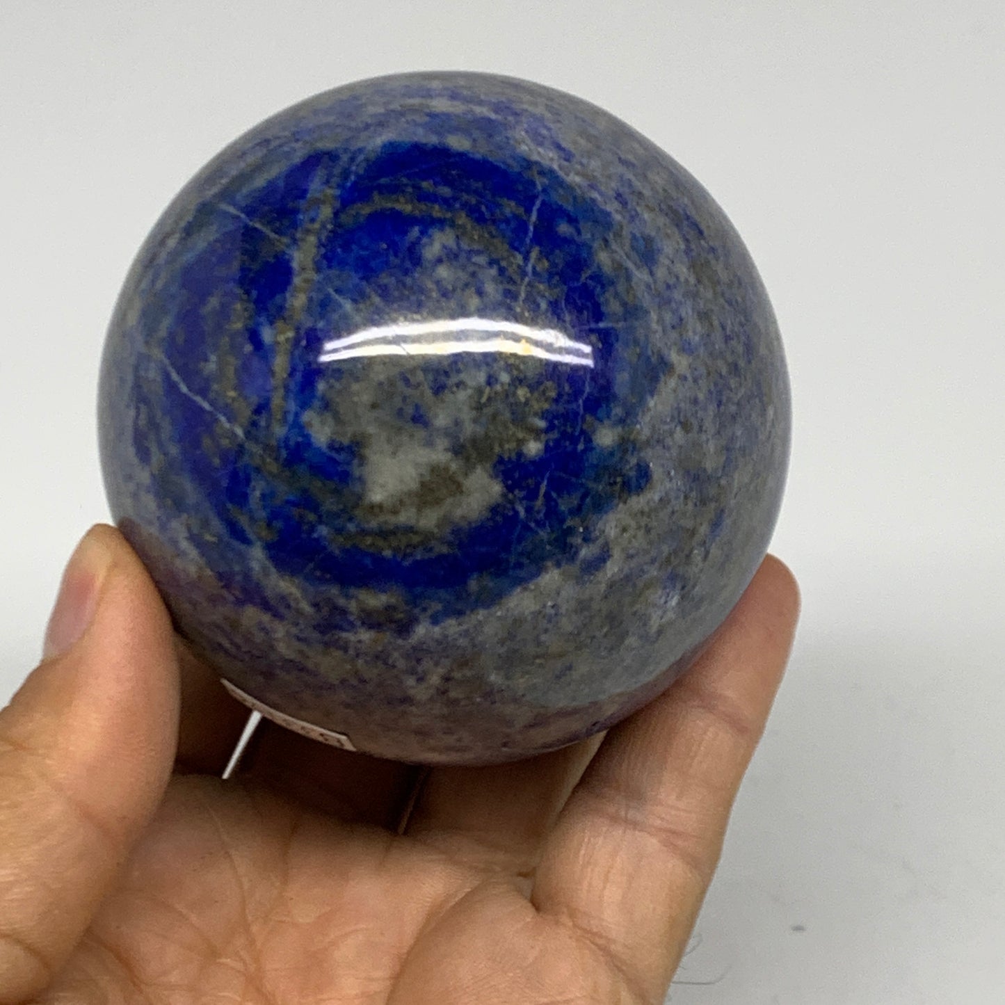 1.13 lbs, 2.7" (68mm), Lapis Lazuli Sphere Ball Gemstone @Afghanistan, B33176