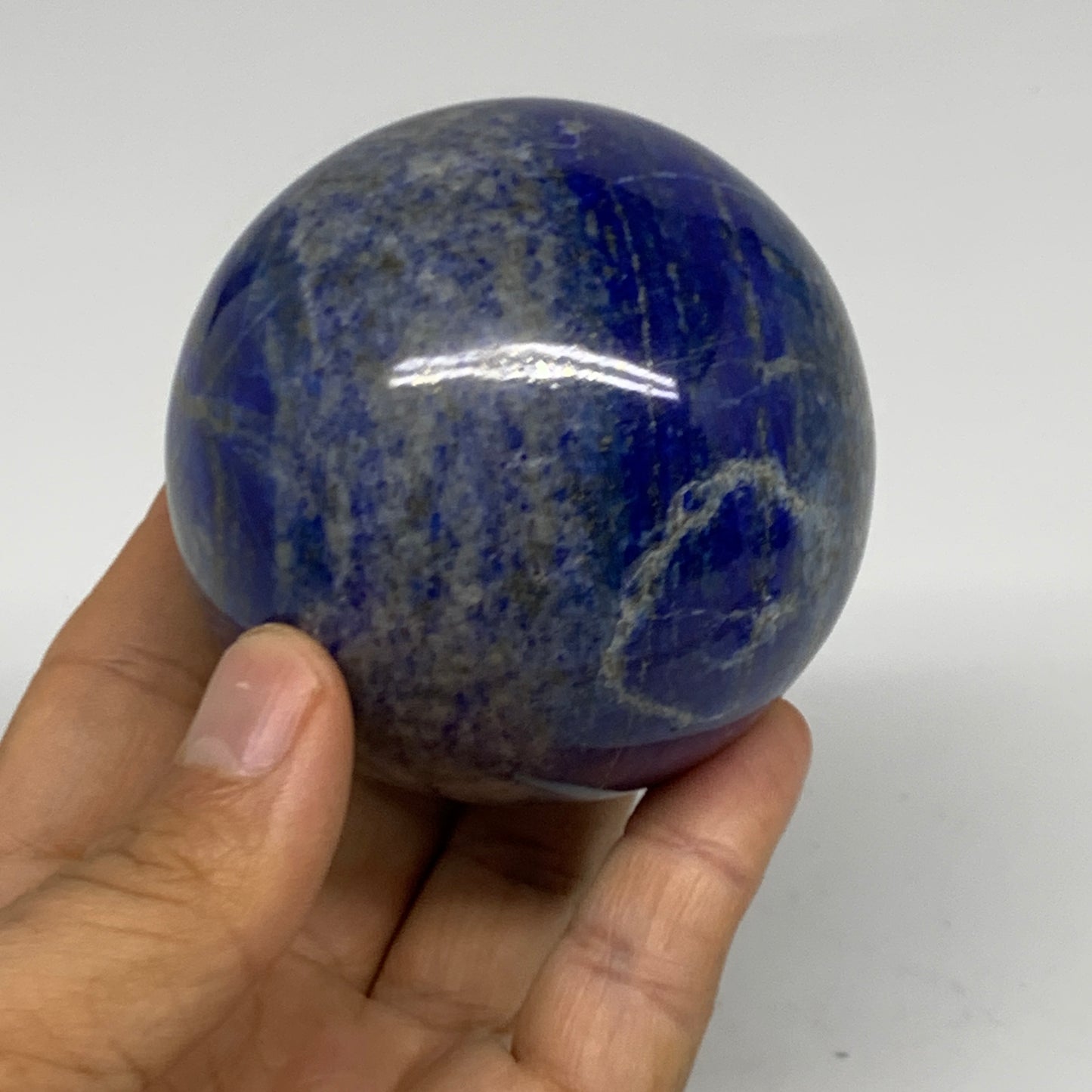 1.13 lbs, 2.7" (68mm), Lapis Lazuli Sphere Ball Gemstone @Afghanistan, B33176