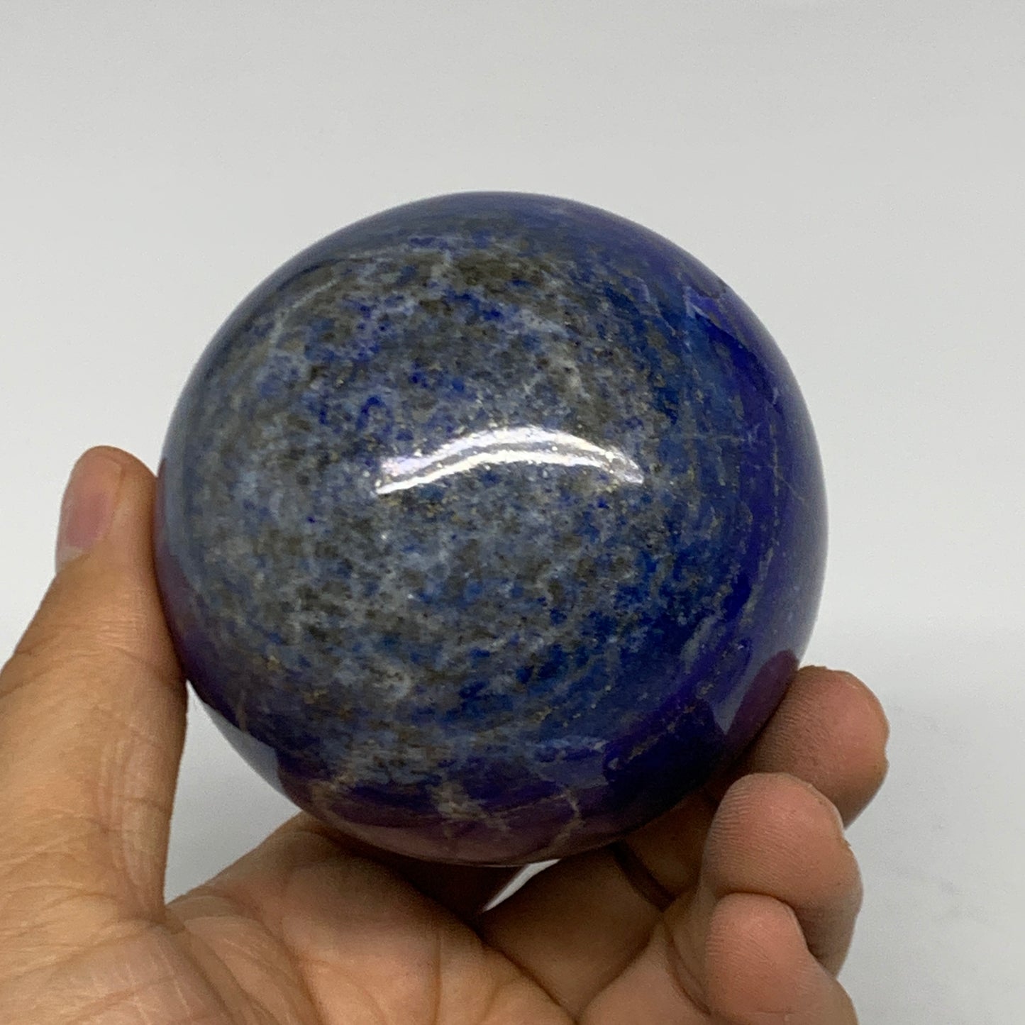 1.13 lbs, 2.7" (68mm), Lapis Lazuli Sphere Ball Gemstone @Afghanistan, B33176