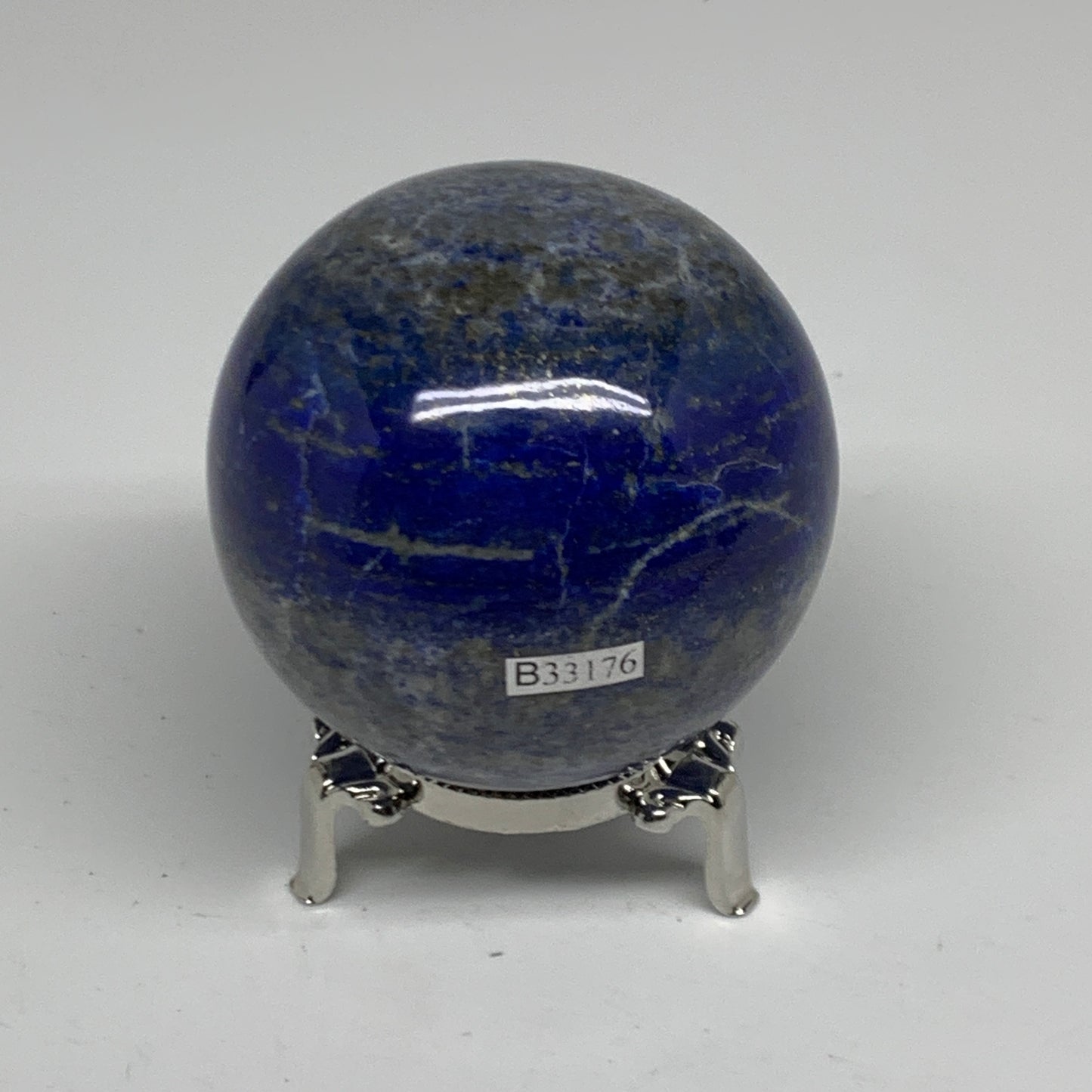 1.13 lbs, 2.7" (68mm), Lapis Lazuli Sphere Ball Gemstone @Afghanistan, B33176