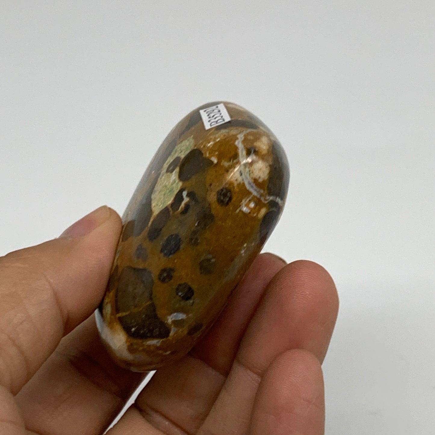 116.2g,2.2"x2.4"x0.9" Fruit Jasper Heart Polished Healing Home Decor, B35292