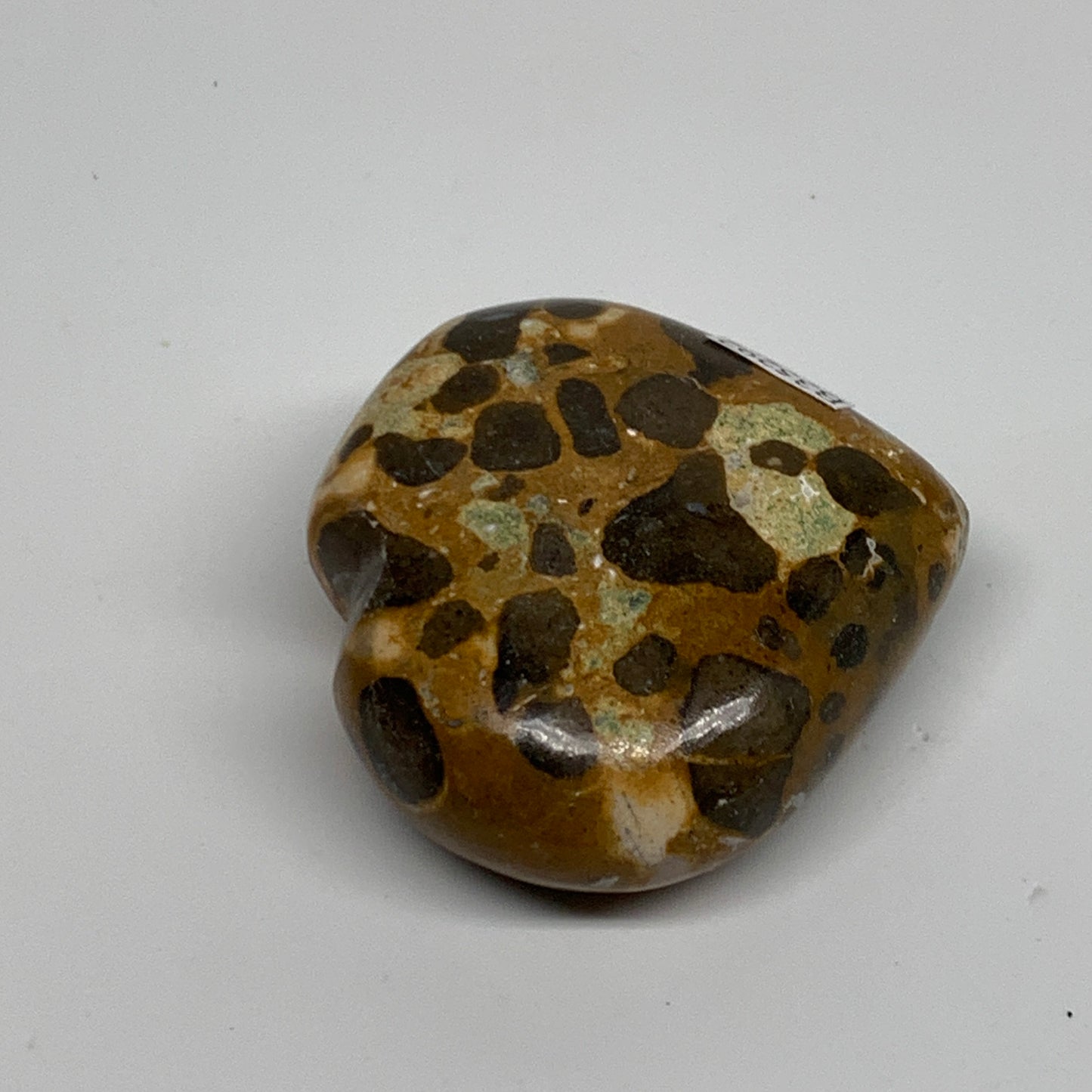 116.2g,2.2"x2.4"x0.9" Fruit Jasper Heart Polished Healing Home Decor, B35292