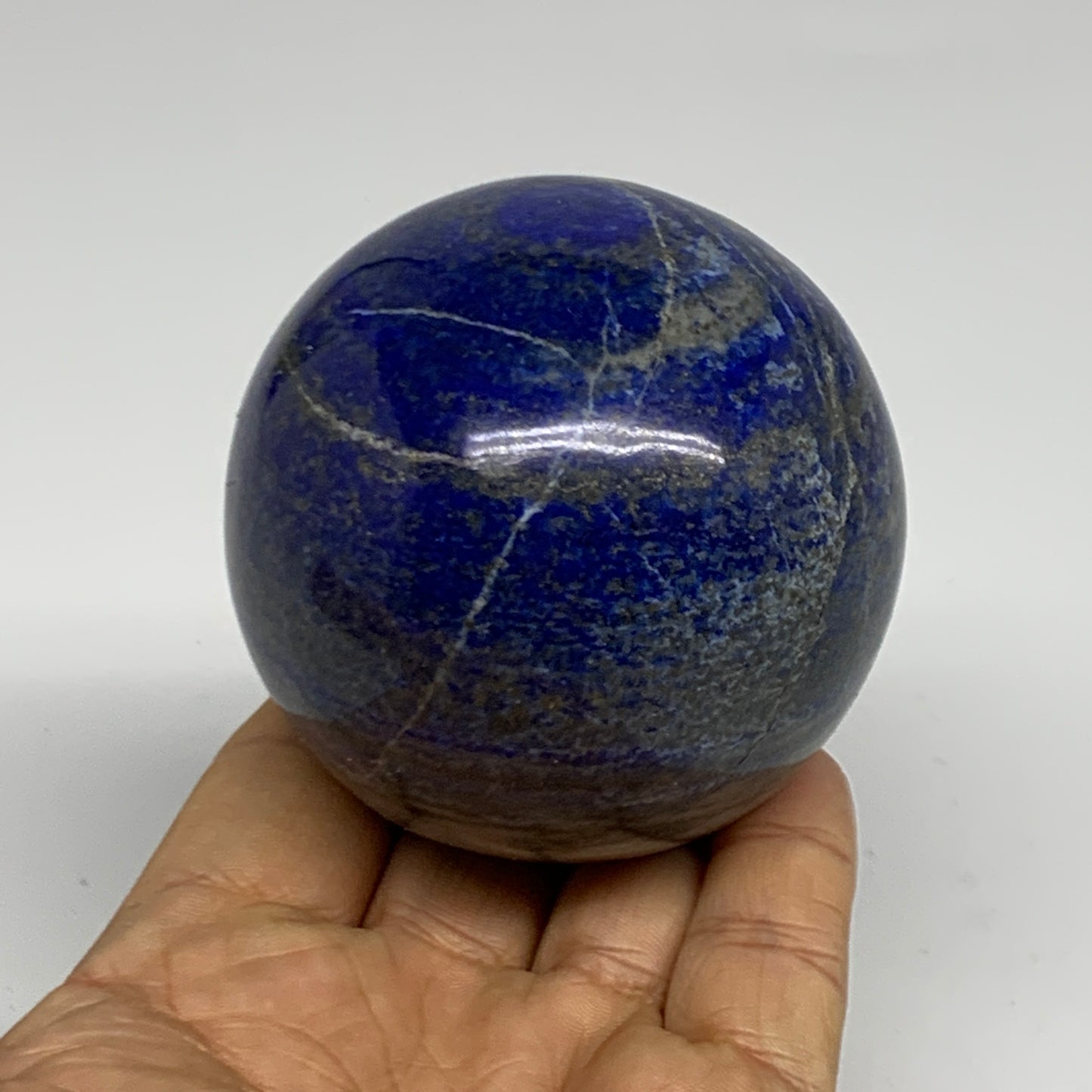 1.09 lbs, 2.7" (67mm), Lapis Lazuli Sphere Ball Gemstone @Afghanistan, B33178