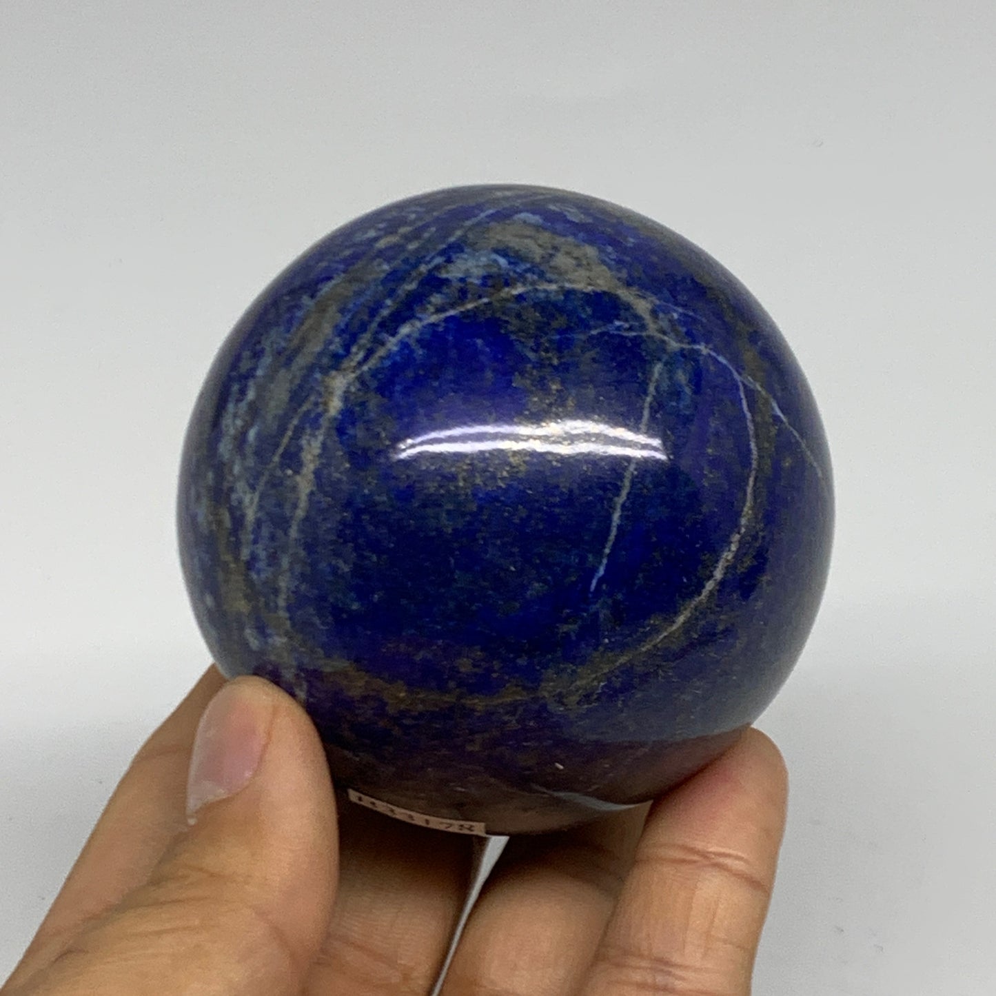 1.09 lbs, 2.7" (67mm), Lapis Lazuli Sphere Ball Gemstone @Afghanistan, B33178