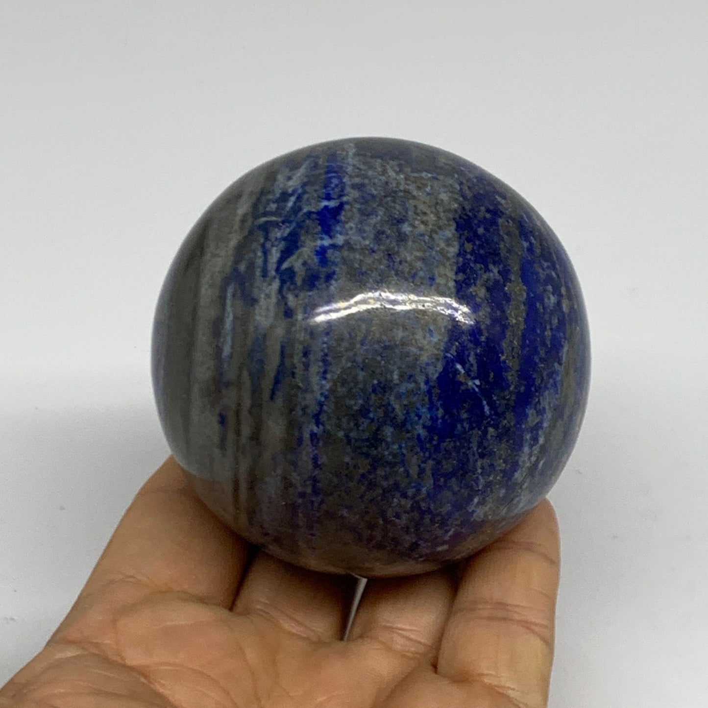 1.09 lbs, 2.7" (67mm), Lapis Lazuli Sphere Ball Gemstone @Afghanistan, B33178