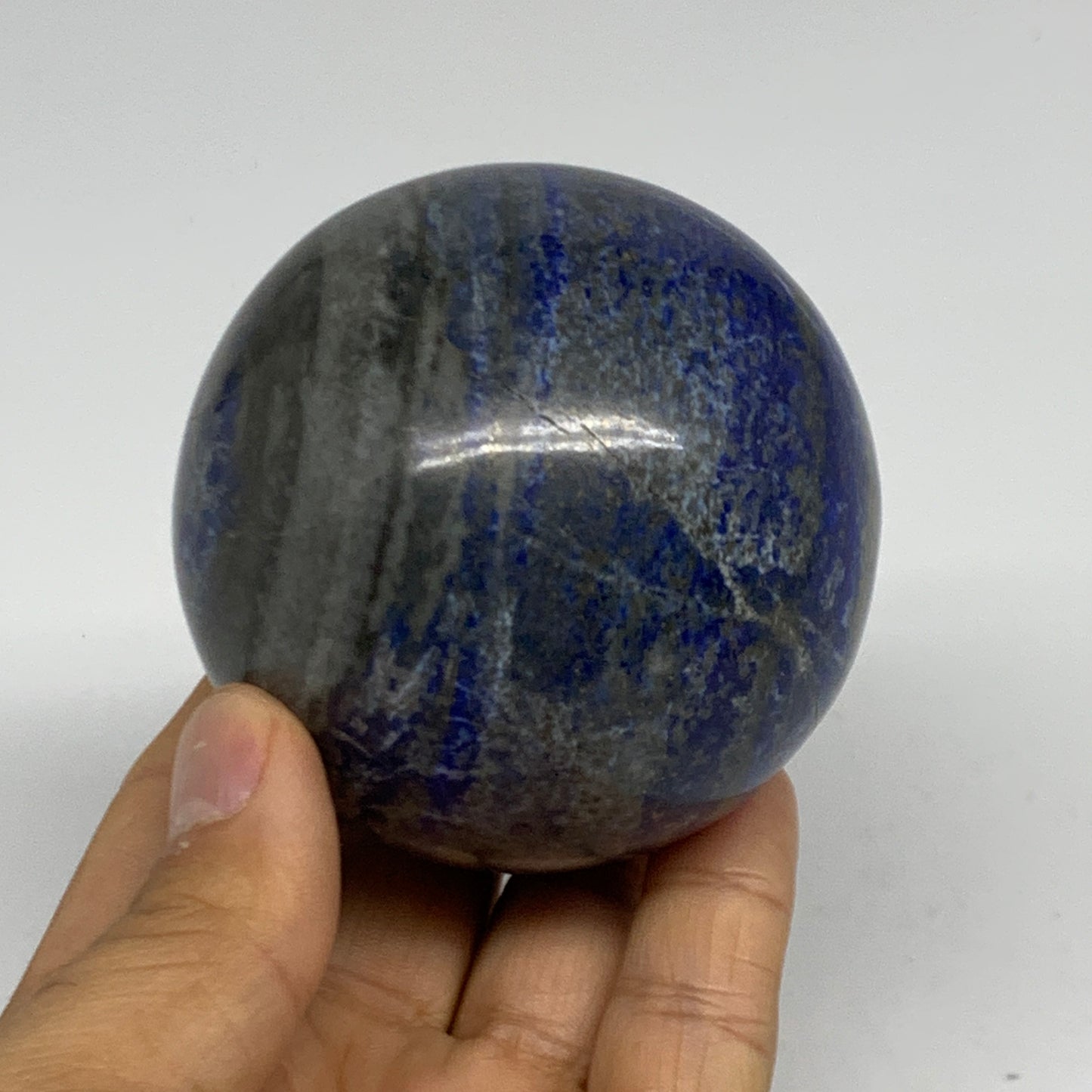 1.09 lbs, 2.7" (67mm), Lapis Lazuli Sphere Ball Gemstone @Afghanistan, B33178