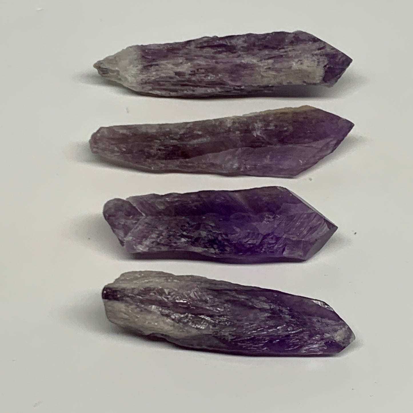 108.2g, 2.6" - 3.2",4pcs, Amethyst Point Polished Rough lower part @Brazil, B288