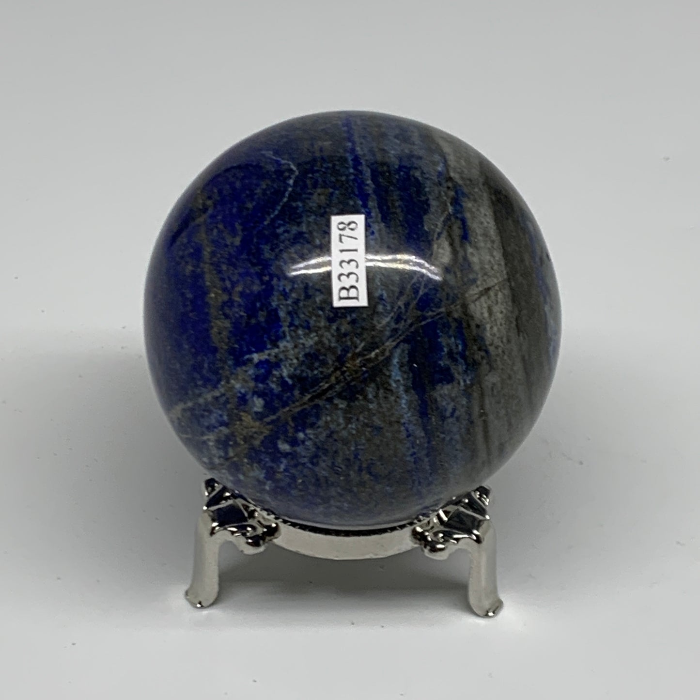 1.09 lbs, 2.7" (67mm), Lapis Lazuli Sphere Ball Gemstone @Afghanistan, B33178