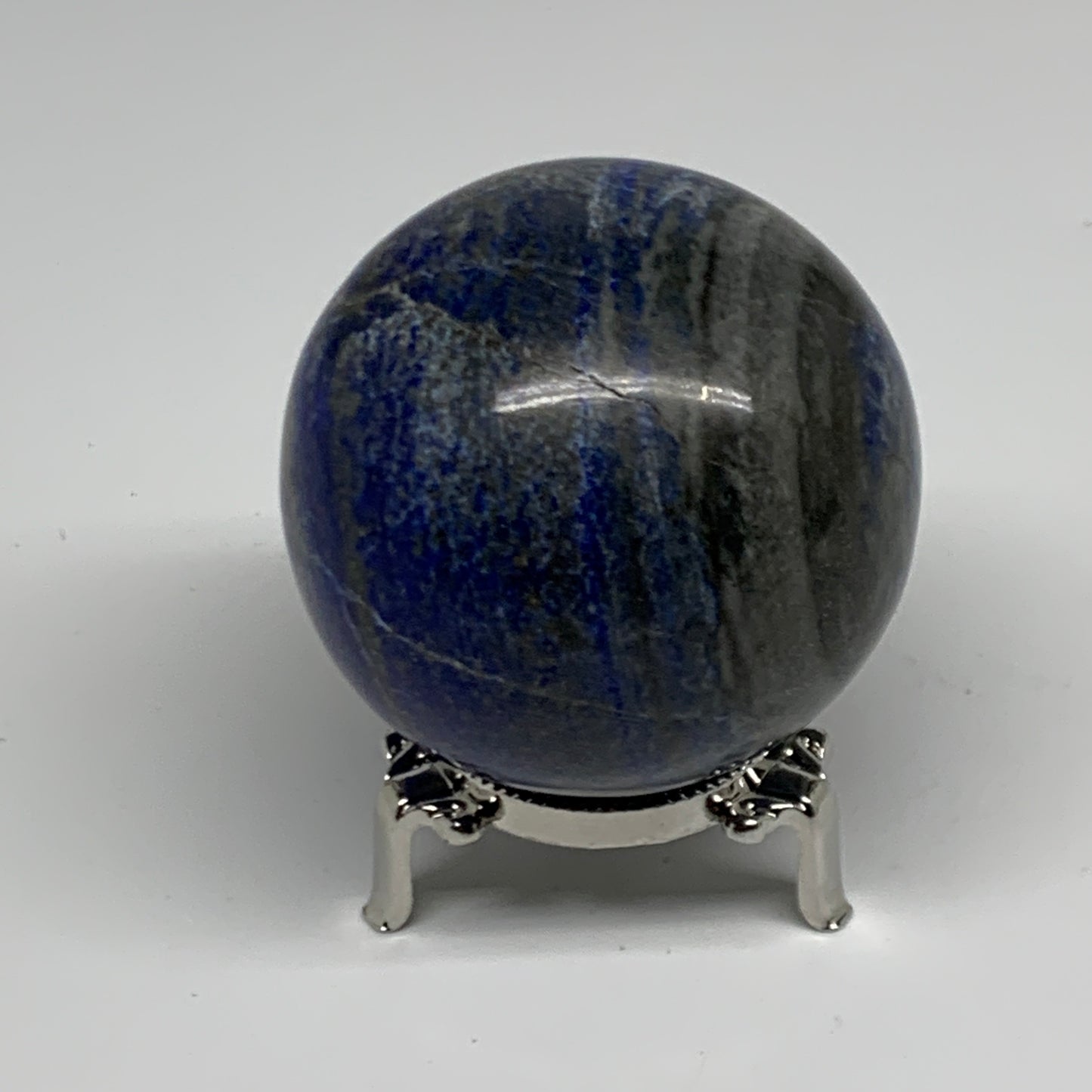1.09 lbs, 2.7" (67mm), Lapis Lazuli Sphere Ball Gemstone @Afghanistan, B33178