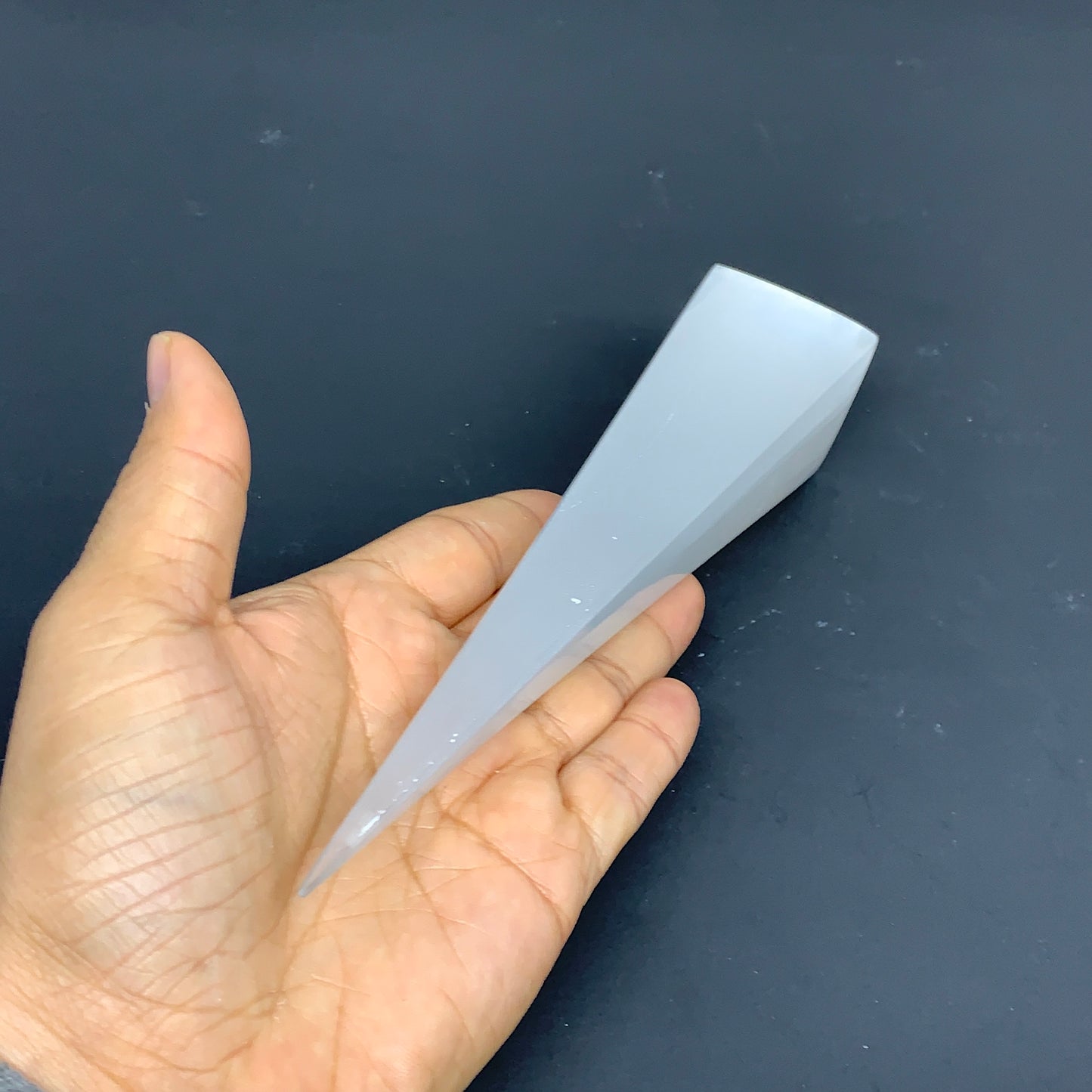 244.5g, 7.5"x1.6", Selenite (Satin Spar) Crystal Crystal Tower Point,B35947