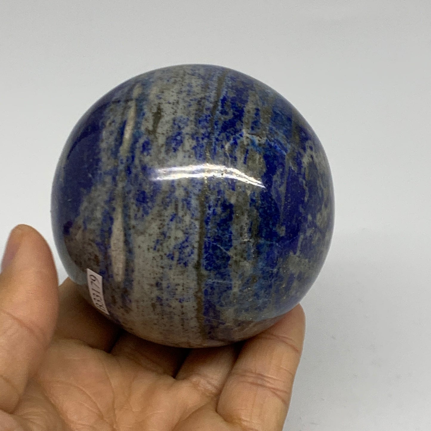 1.2 lbs, 2.8" (70mm), Lapis Lazuli Sphere Ball Gemstone @Afghanistan, B33179