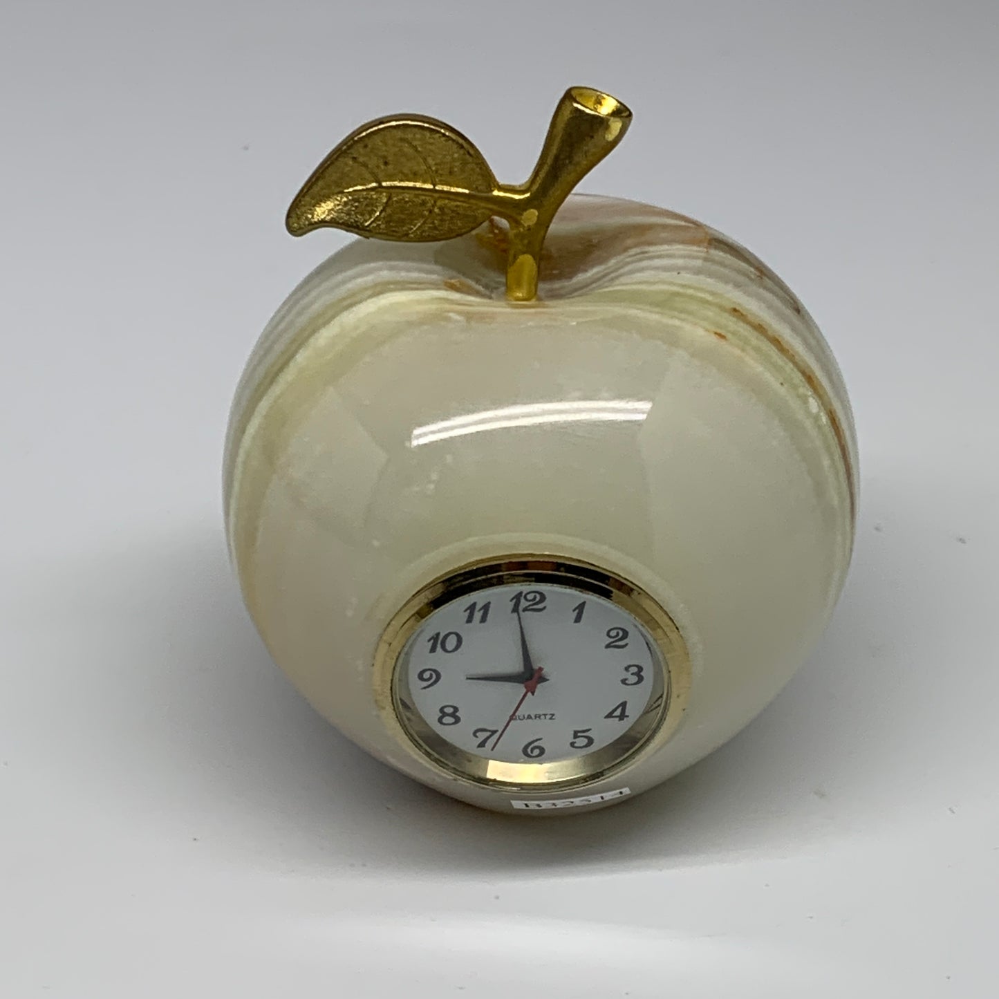 1.24 lbs, 2.6"x2.9" Natural Green Onyx Apple Gemstone @Afghanistan, B32514