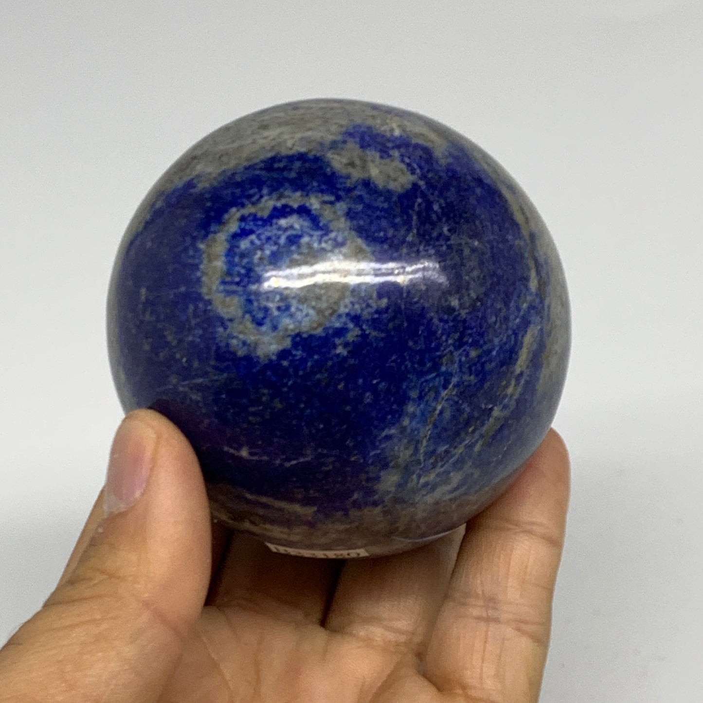 1 lbs, 2.6" (65mm), Lapis Lazuli Sphere Ball Gemstone @Afghanistan, B33180