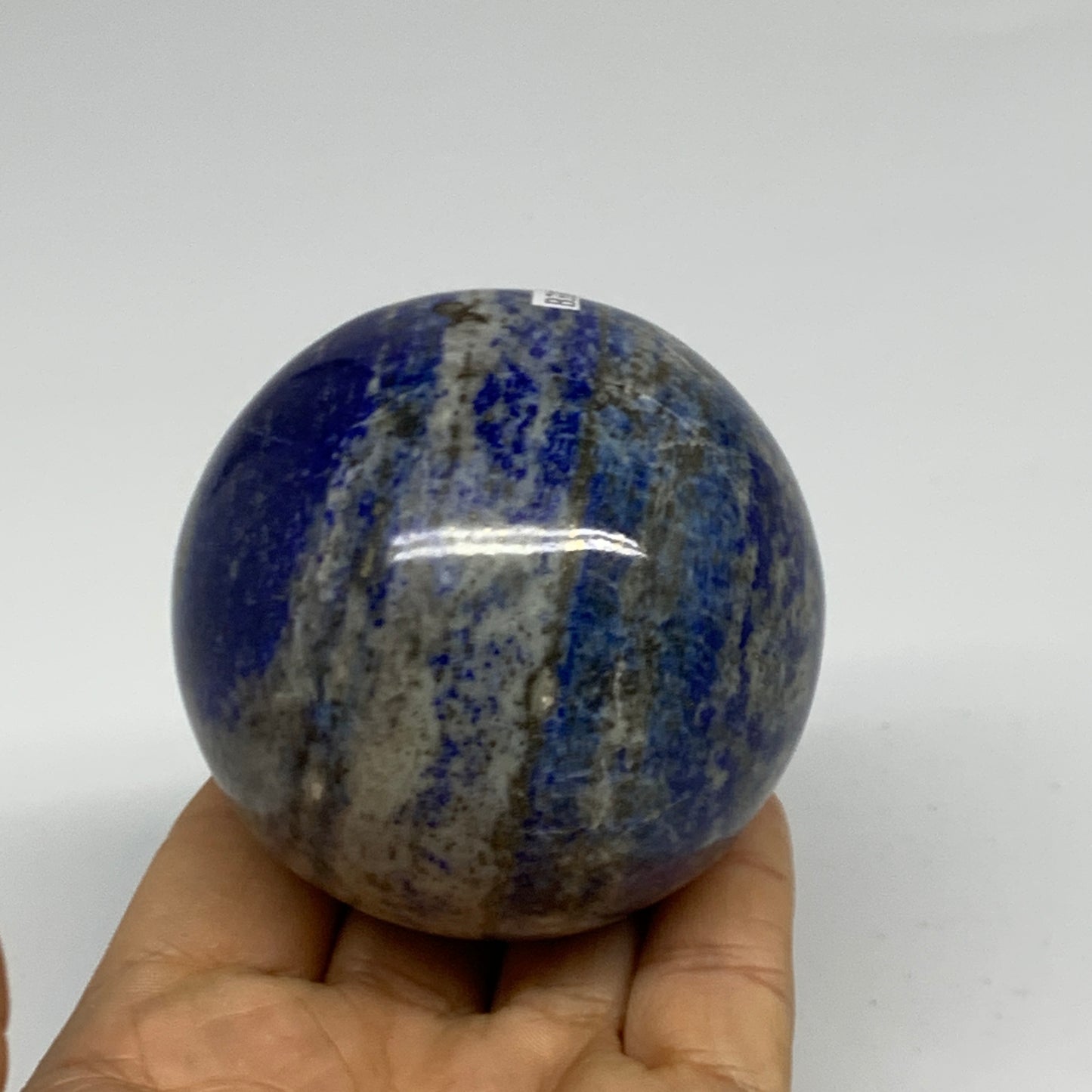 1 lbs, 2.6" (65mm), Lapis Lazuli Sphere Ball Gemstone @Afghanistan, B33180