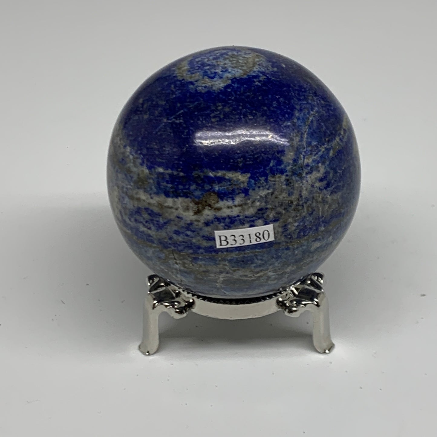1 lbs, 2.6" (65mm), Lapis Lazuli Sphere Ball Gemstone @Afghanistan, B33180