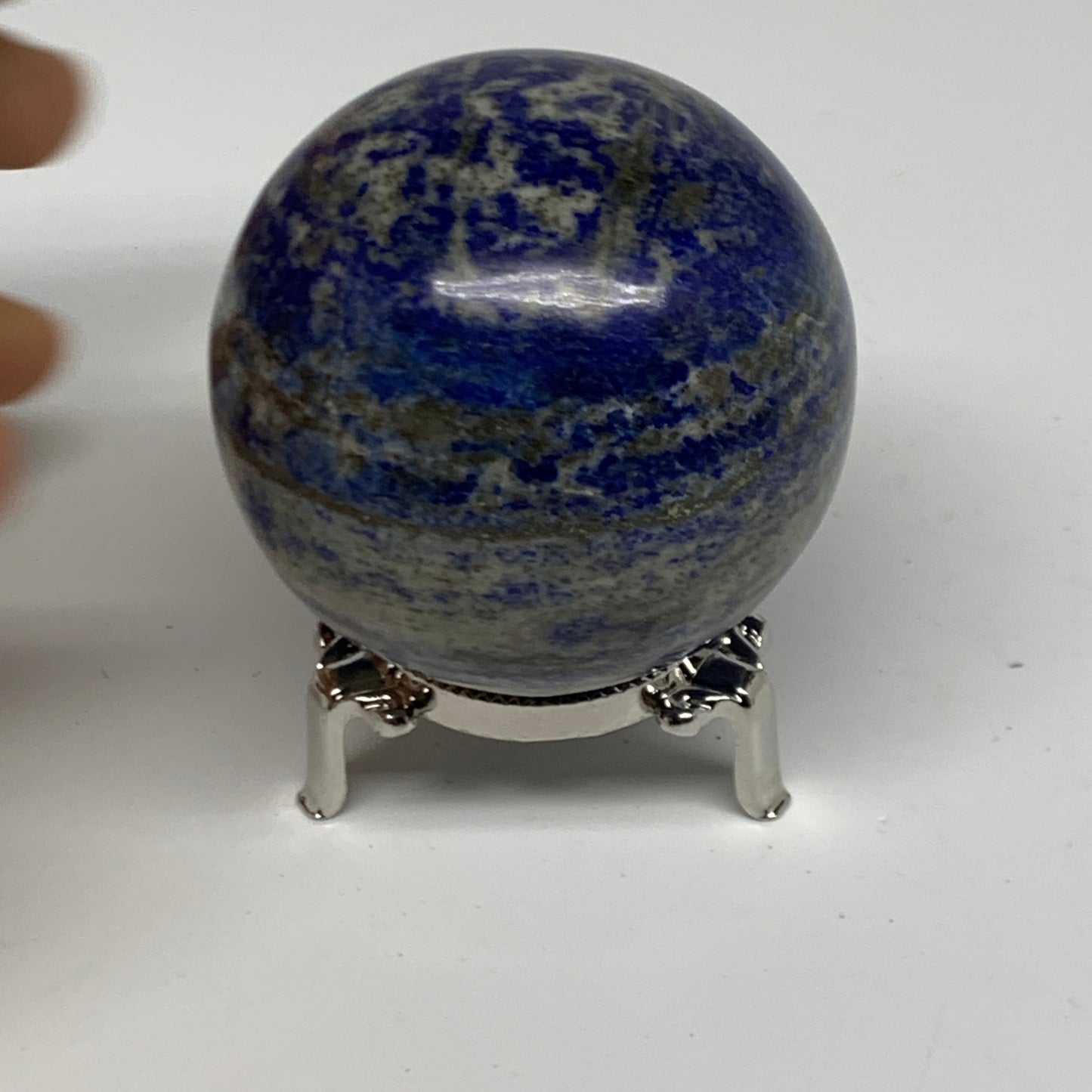 1 lbs, 2.6" (65mm), Lapis Lazuli Sphere Ball Gemstone @Afghanistan, B33180