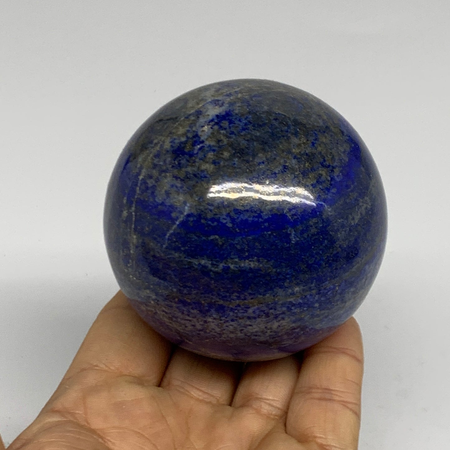 1.08 lbs, 2.7" (68mm), Lapis Lazuli Sphere Ball Gemstone @Afghanistan, B33181