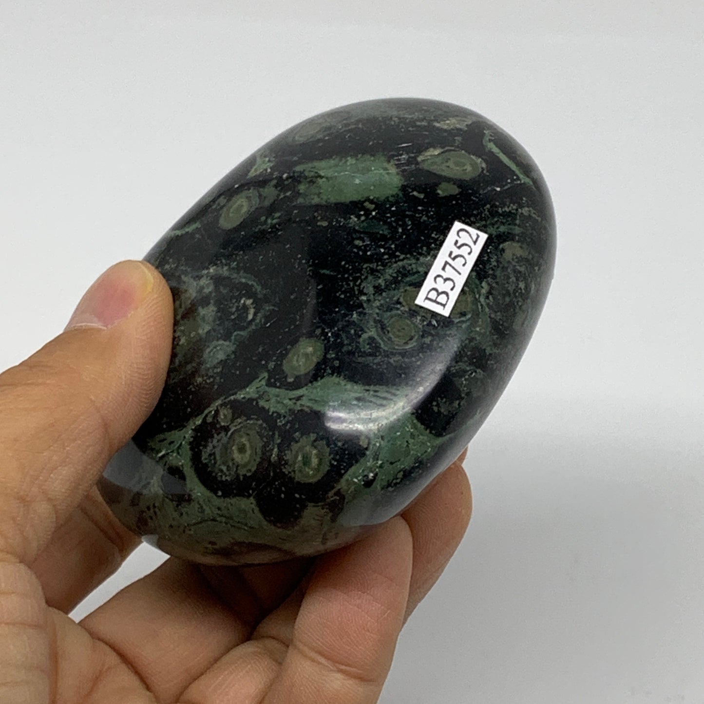 0.72 lbs, 2.8"x3.1"x1.6", Kambaba Jasper Heart Crocodile Polished Crystal, B3755