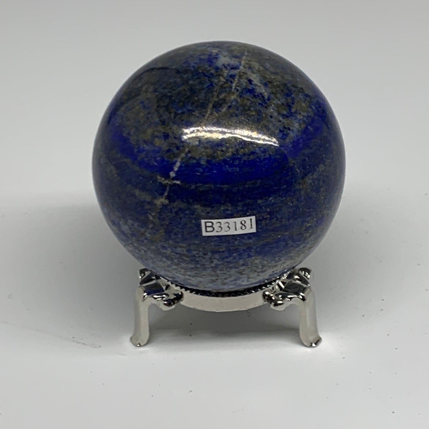 1.08 lbs, 2.7" (68mm), Lapis Lazuli Sphere Ball Gemstone @Afghanistan, B33181
