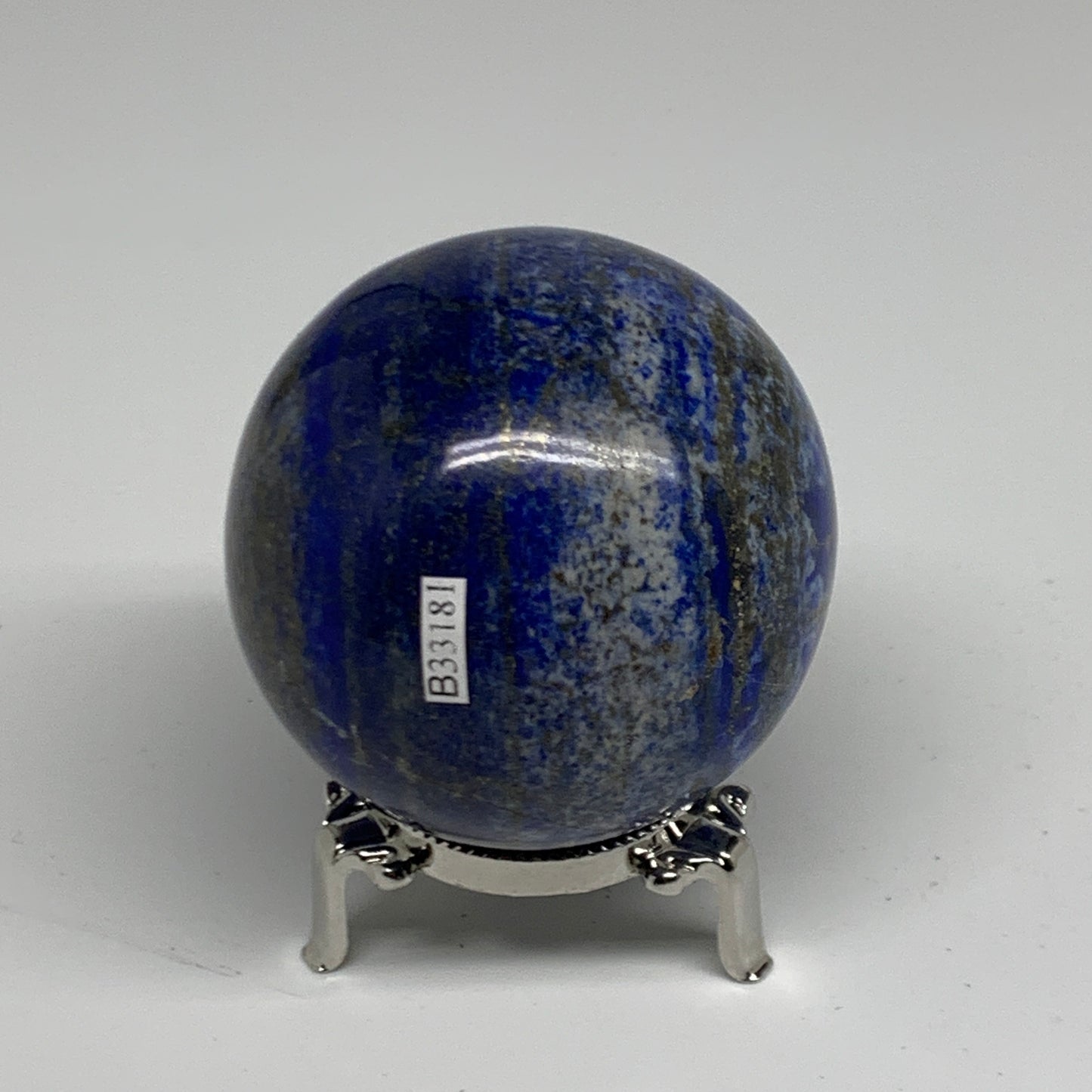 1.08 lbs, 2.7" (68mm), Lapis Lazuli Sphere Ball Gemstone @Afghanistan, B33181