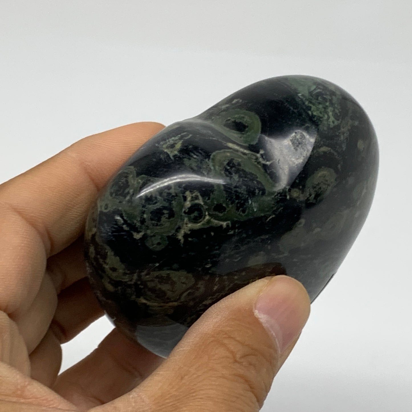 0.55 lbs, 2.6"x2.9"x1.4", Kambaba Jasper Heart Crocodile Polished Crystal, B3755