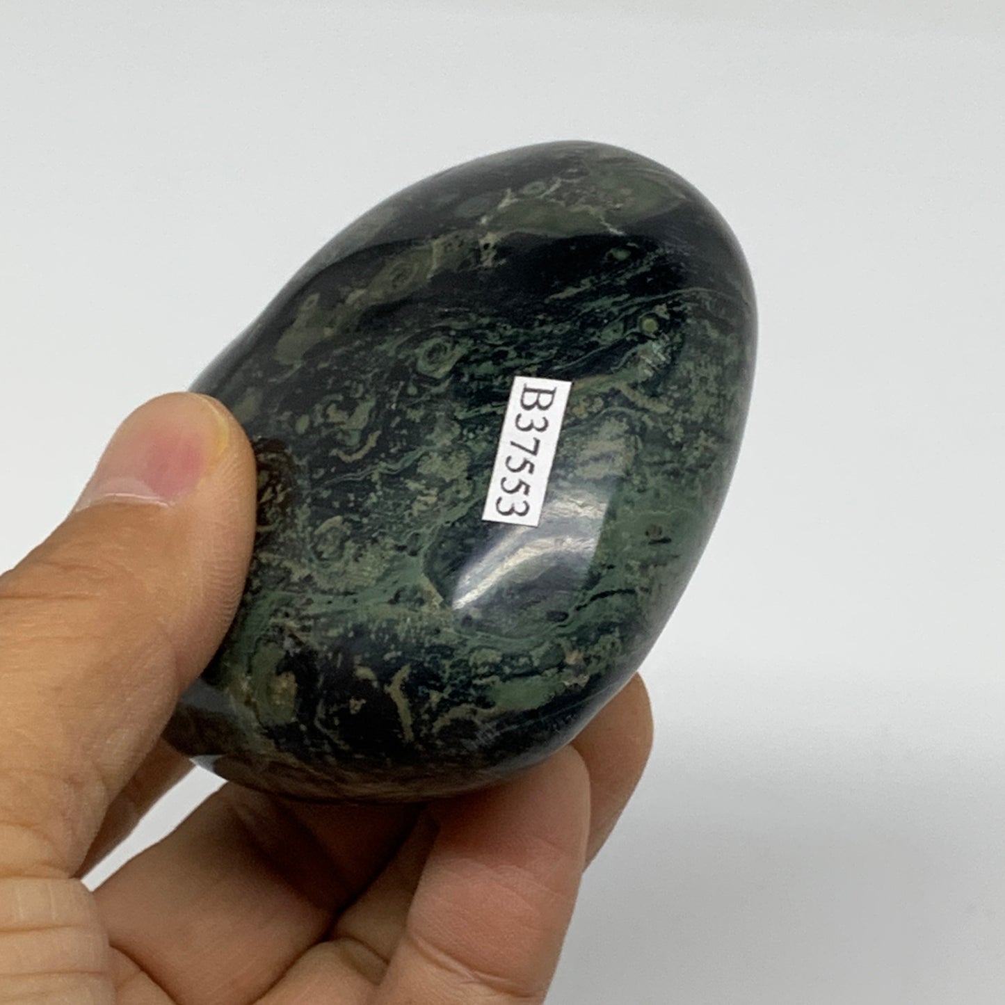 0.55 lbs, 2.6"x2.9"x1.4", Kambaba Jasper Heart Crocodile Polished Crystal, B3755