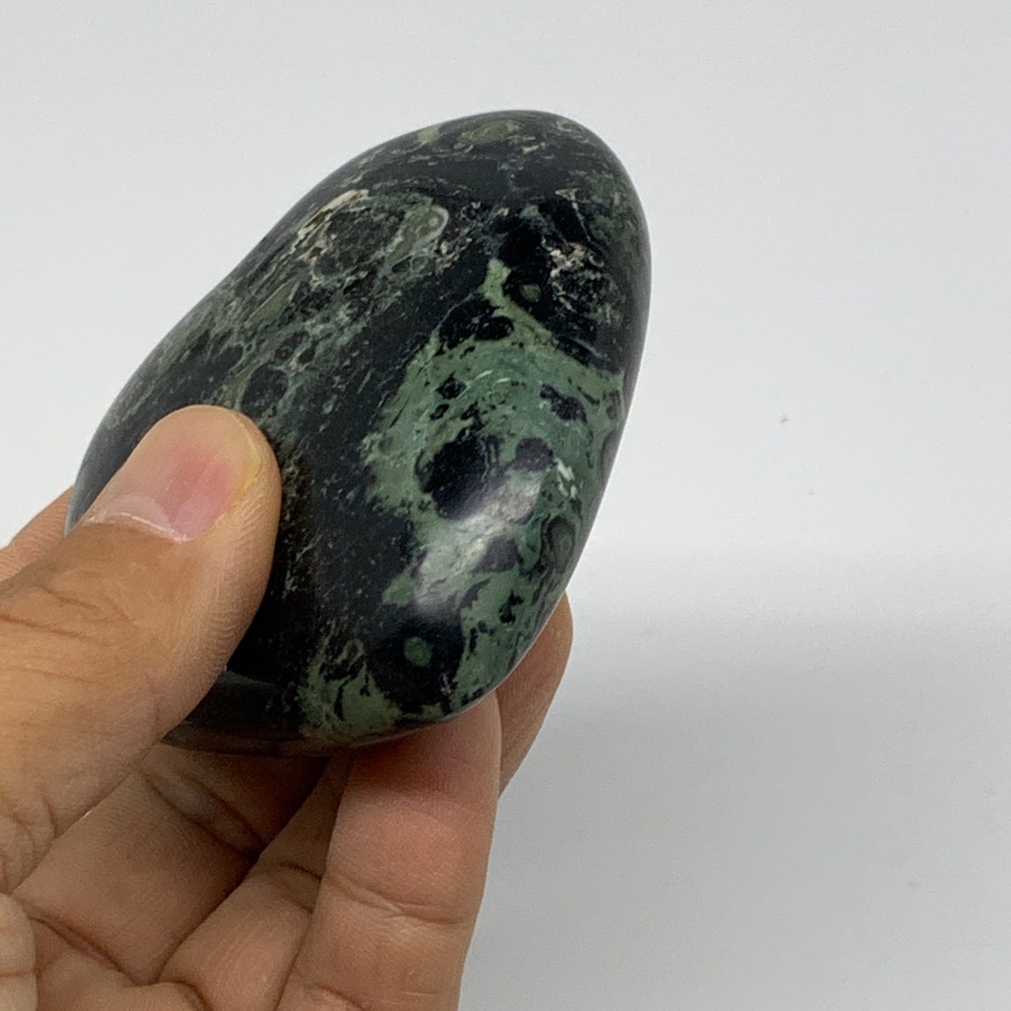 0.36 lbs, 2.6"x2.8"x1", Kambaba Jasper Heart Crocodile Polished Crystal, B37554