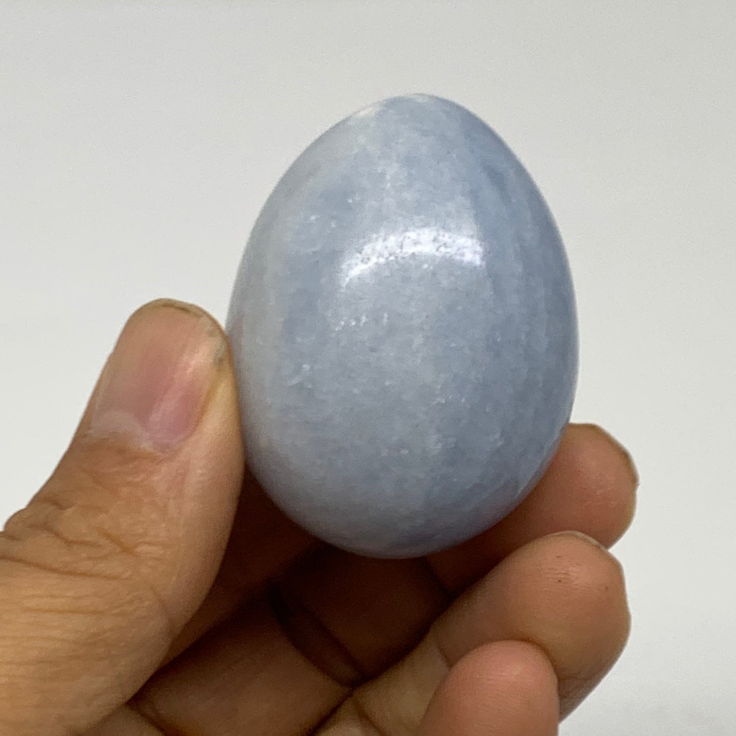 235.6g, 1.8"-1.8", 3pcs, Blue Calcite Egg Polished Crystal @Madagascar, B38416