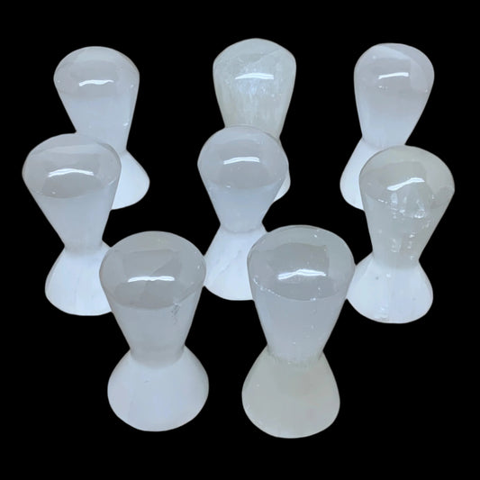 1pc, 180-220g, 3.7"x1.7", Natural Selenite Crystal Mushroom Gemstone,B36644