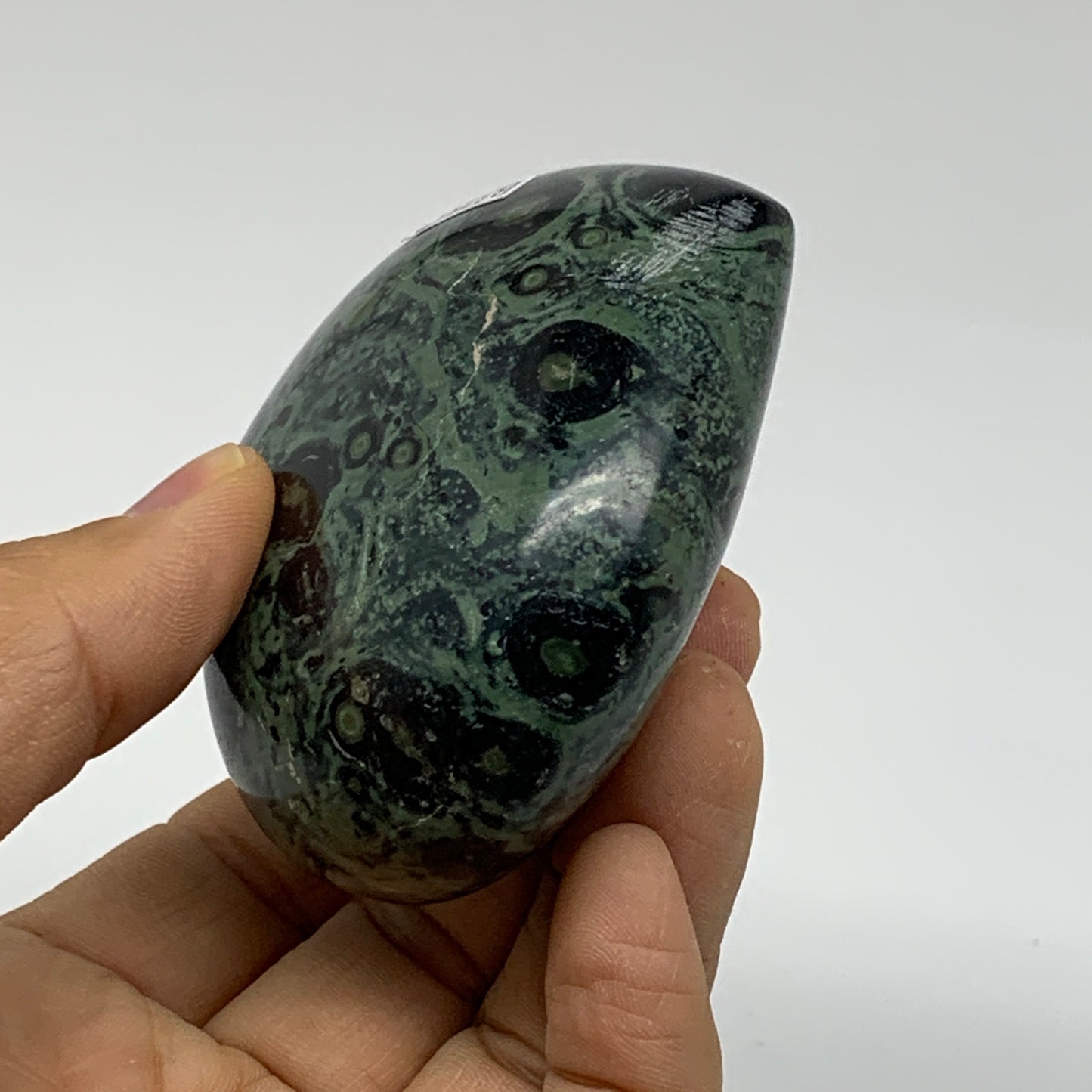 0.47 lbs, 2.6"x2.8"x1.3", Kambaba Jasper Heart Crocodile Polished Crystal, B3755