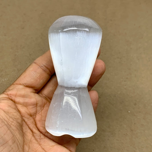 218g, 3.7"x1.7", Natural Selenite Crystal Mushroom Gemstone, B36645